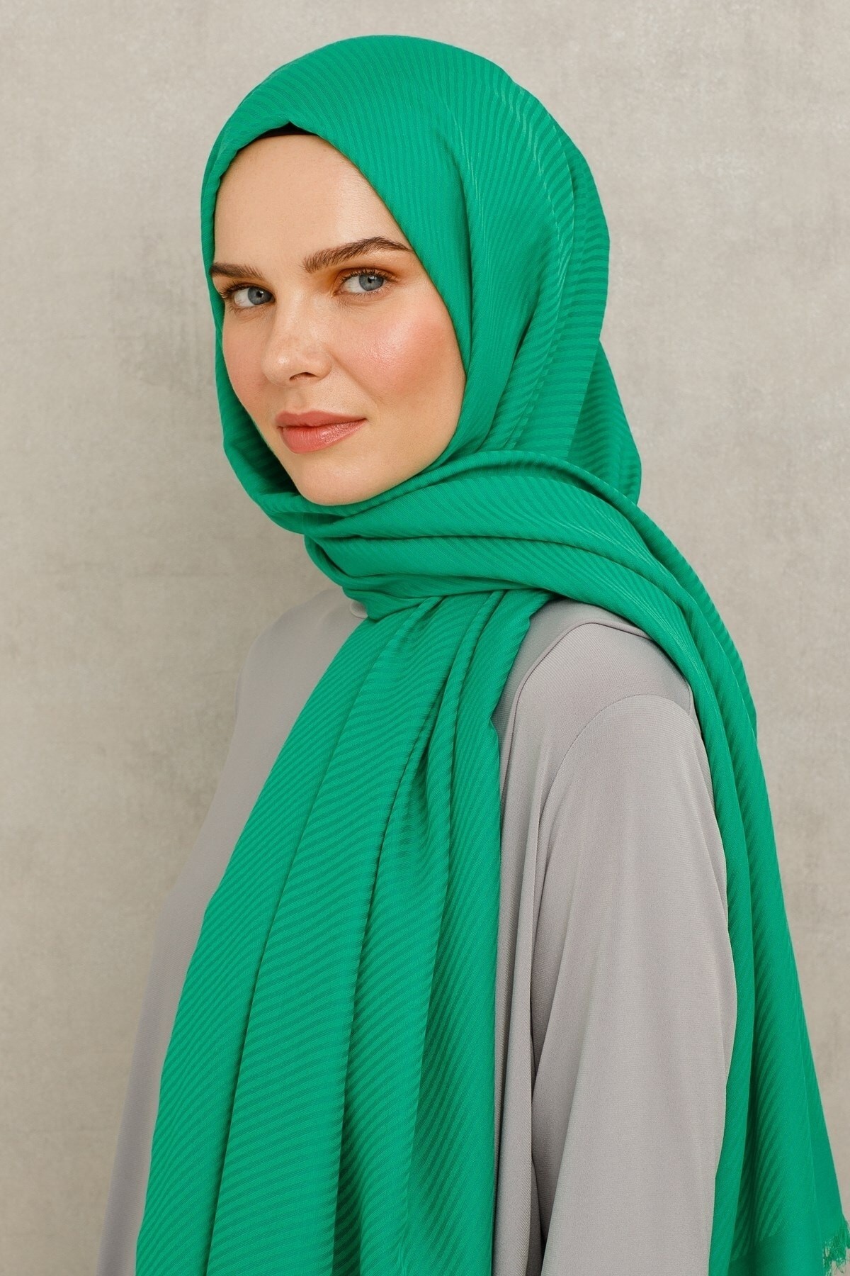 Gemustertes Baumwolle Jacquard Hijab