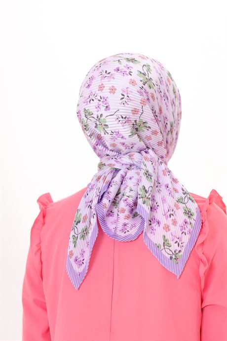 Jardin Pattern Pleated Scarf