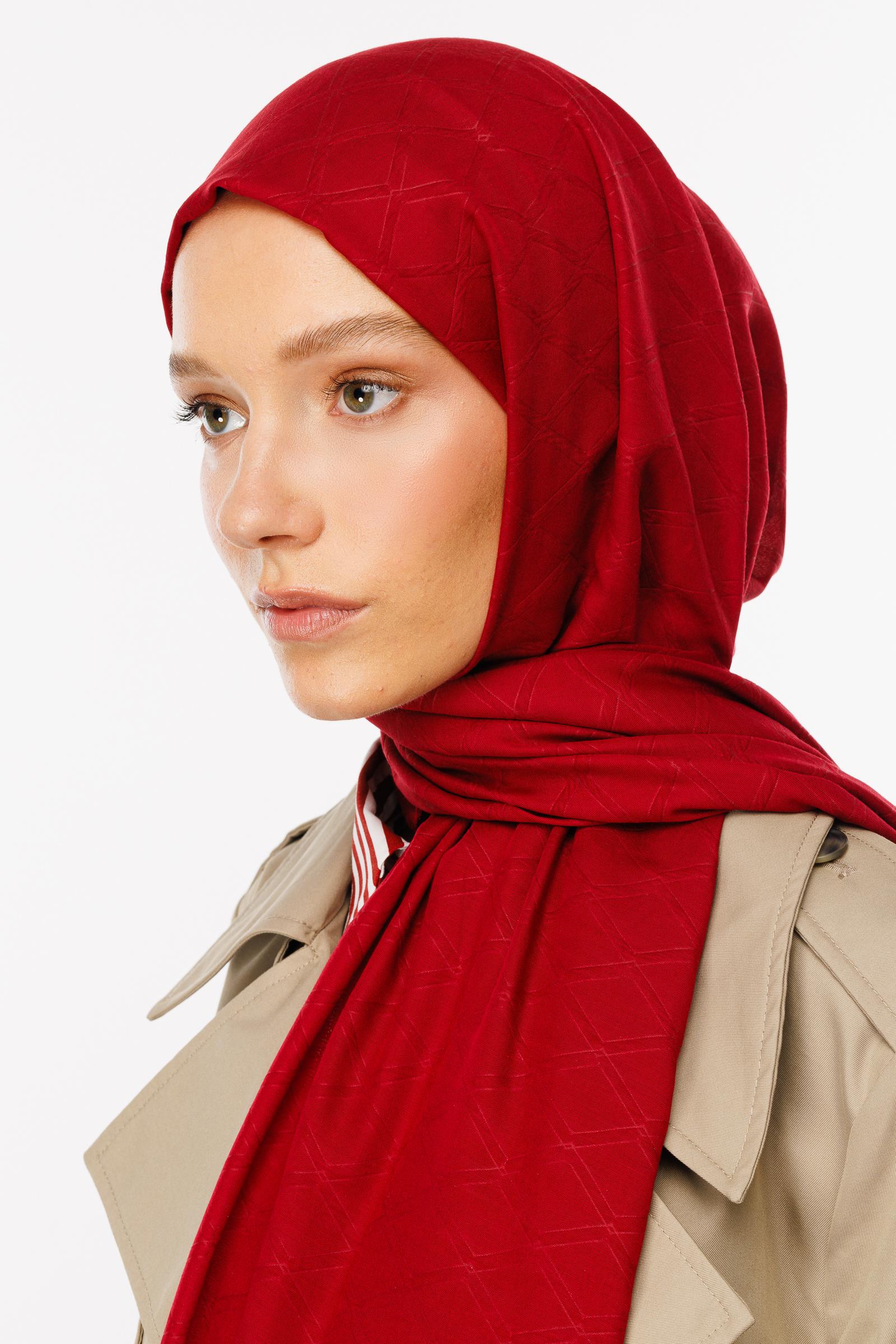 Bambu Jakar Şal - Bordo