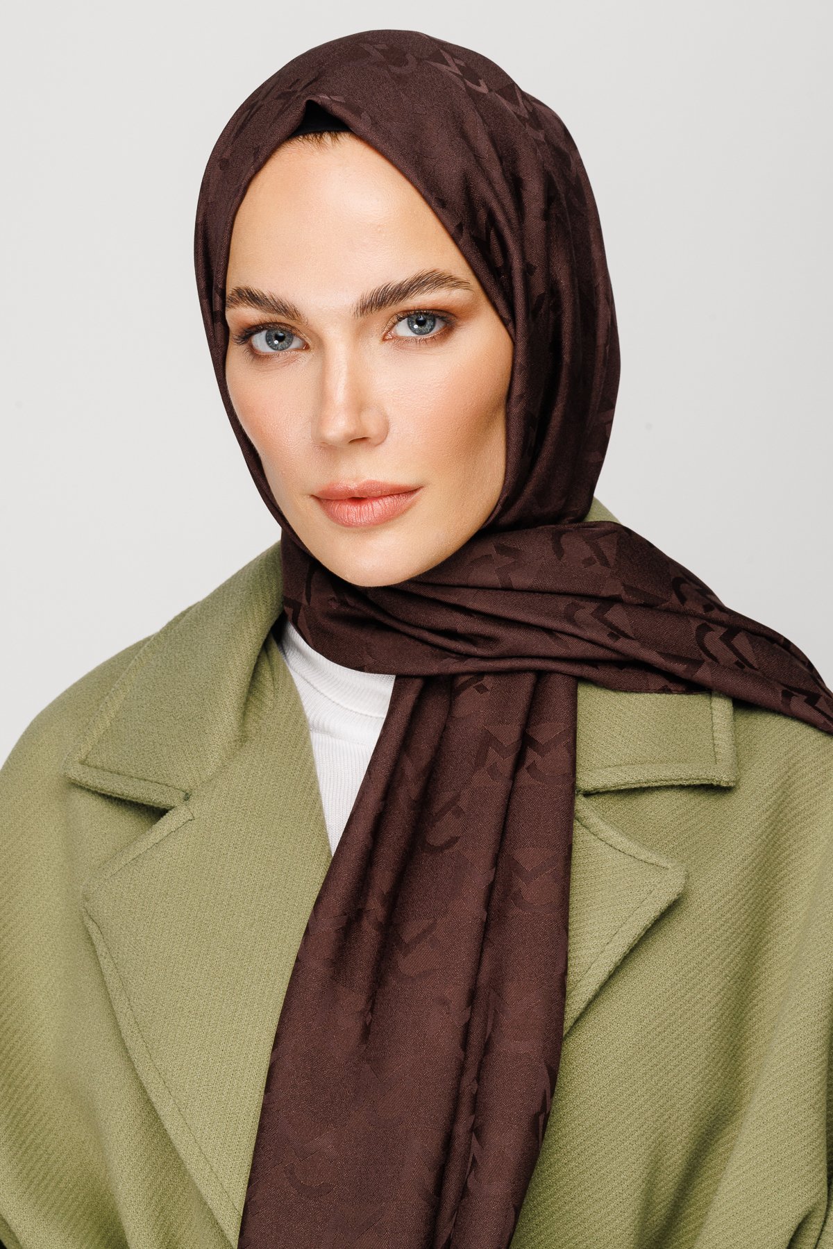 Gemustertes Jacquard Hijab