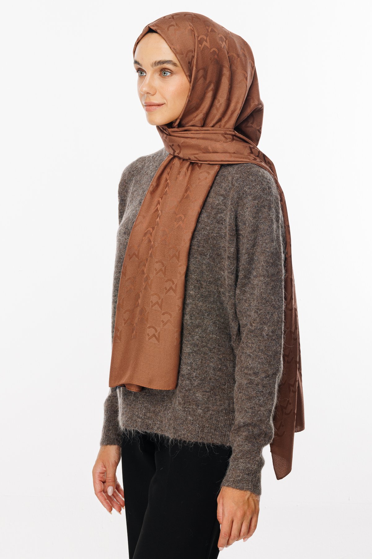 MC Pattern Jacquard Shawl - Waterside
