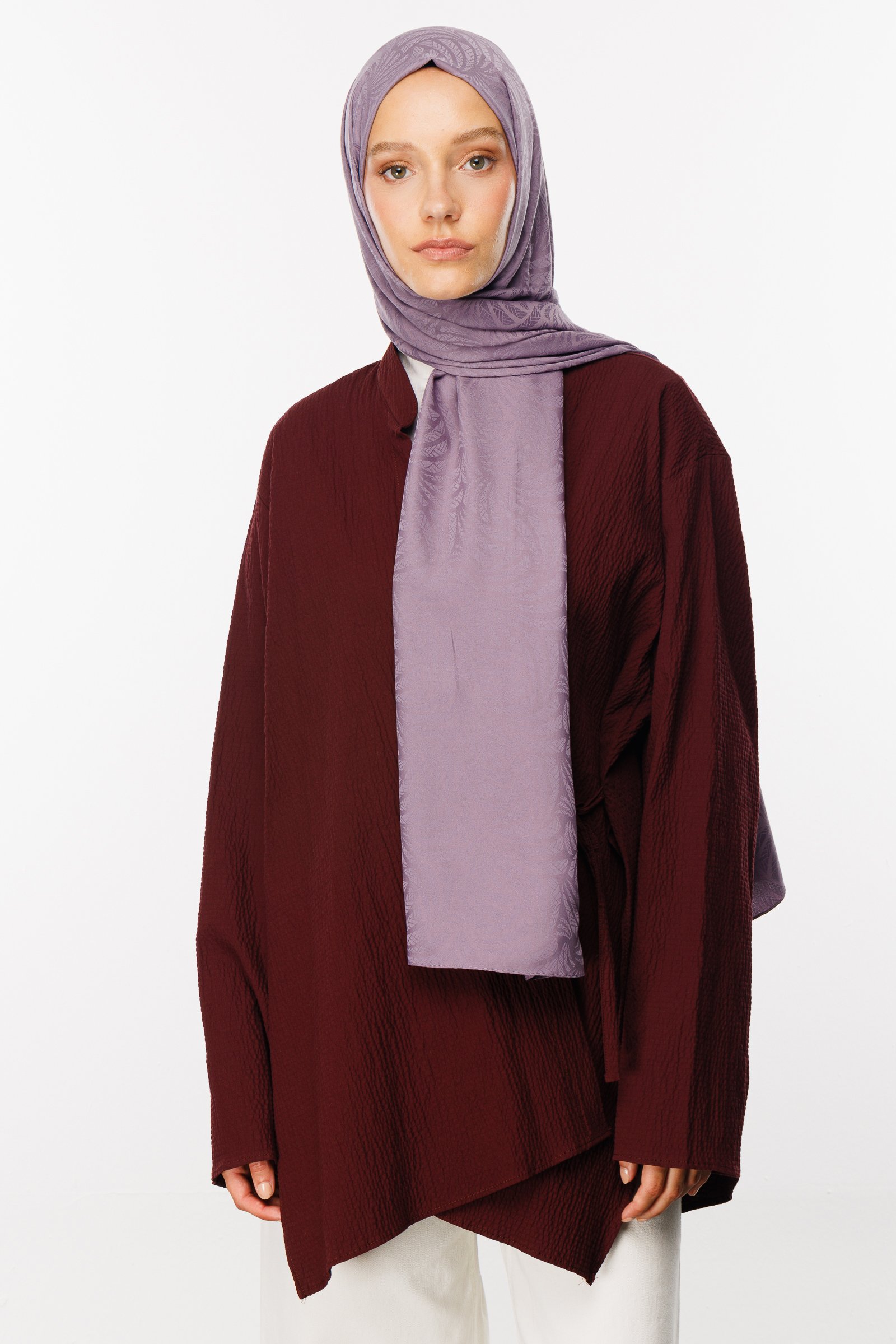 Artemis Pattern Silk Jacquard Hijab