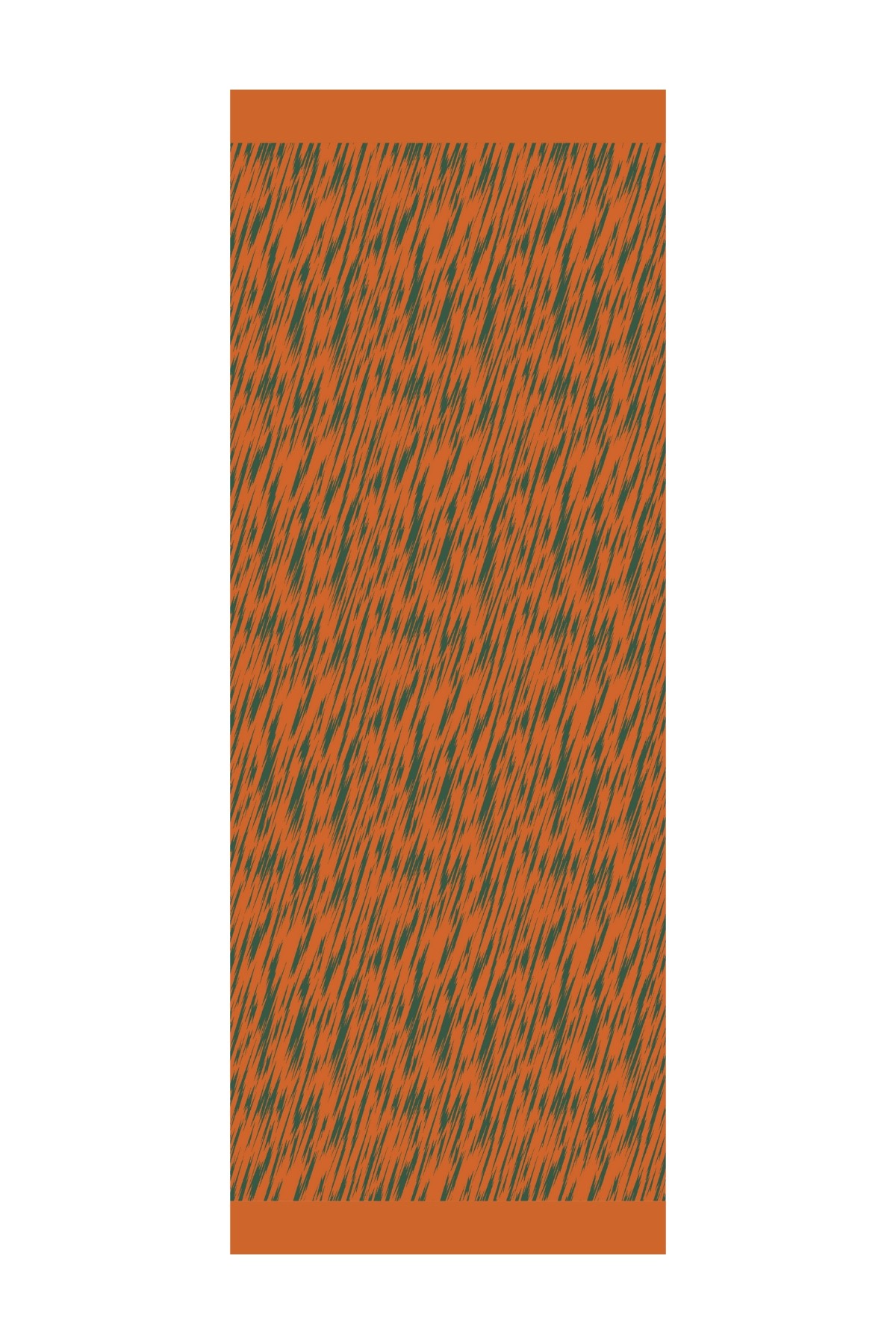 Marrakech Double Sided Shawl - Cinnamon-Emerald