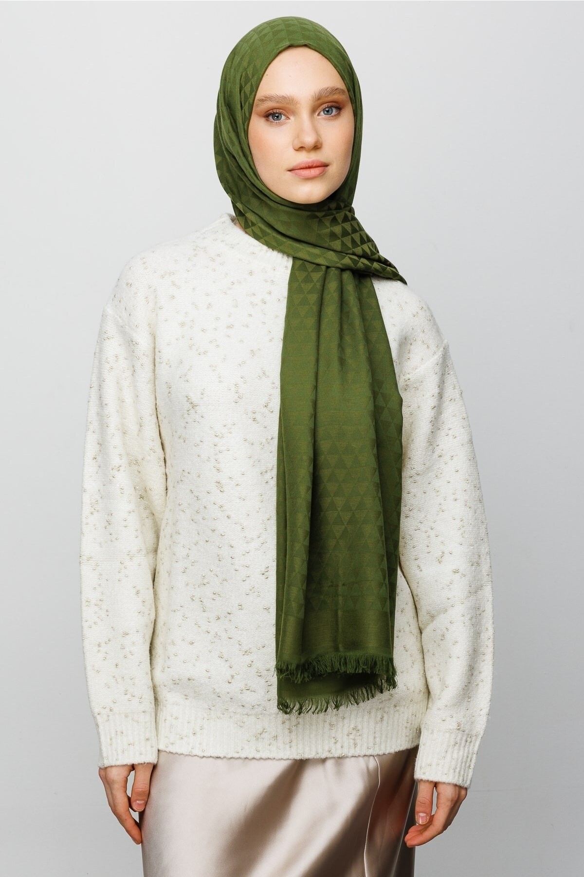 Prism Pattern Cotton Jacquard Hijab