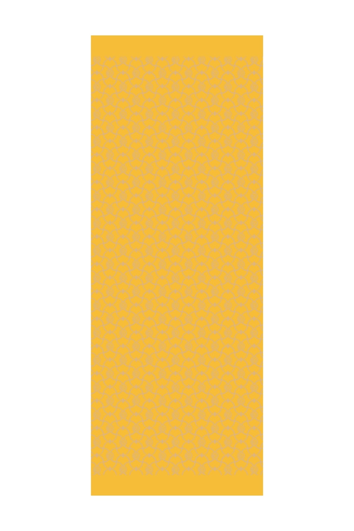 Marrakech Pattern Double-Sided Shawl - Mink-Mustard
