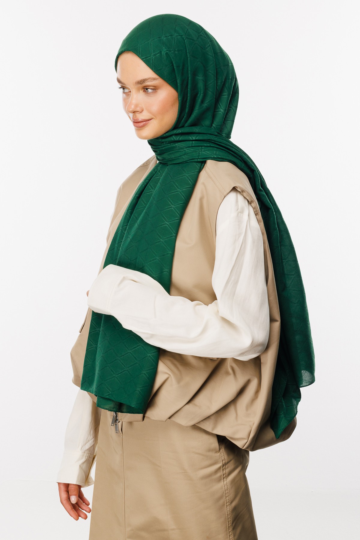 Bambu Jakar Şal - Yeşim