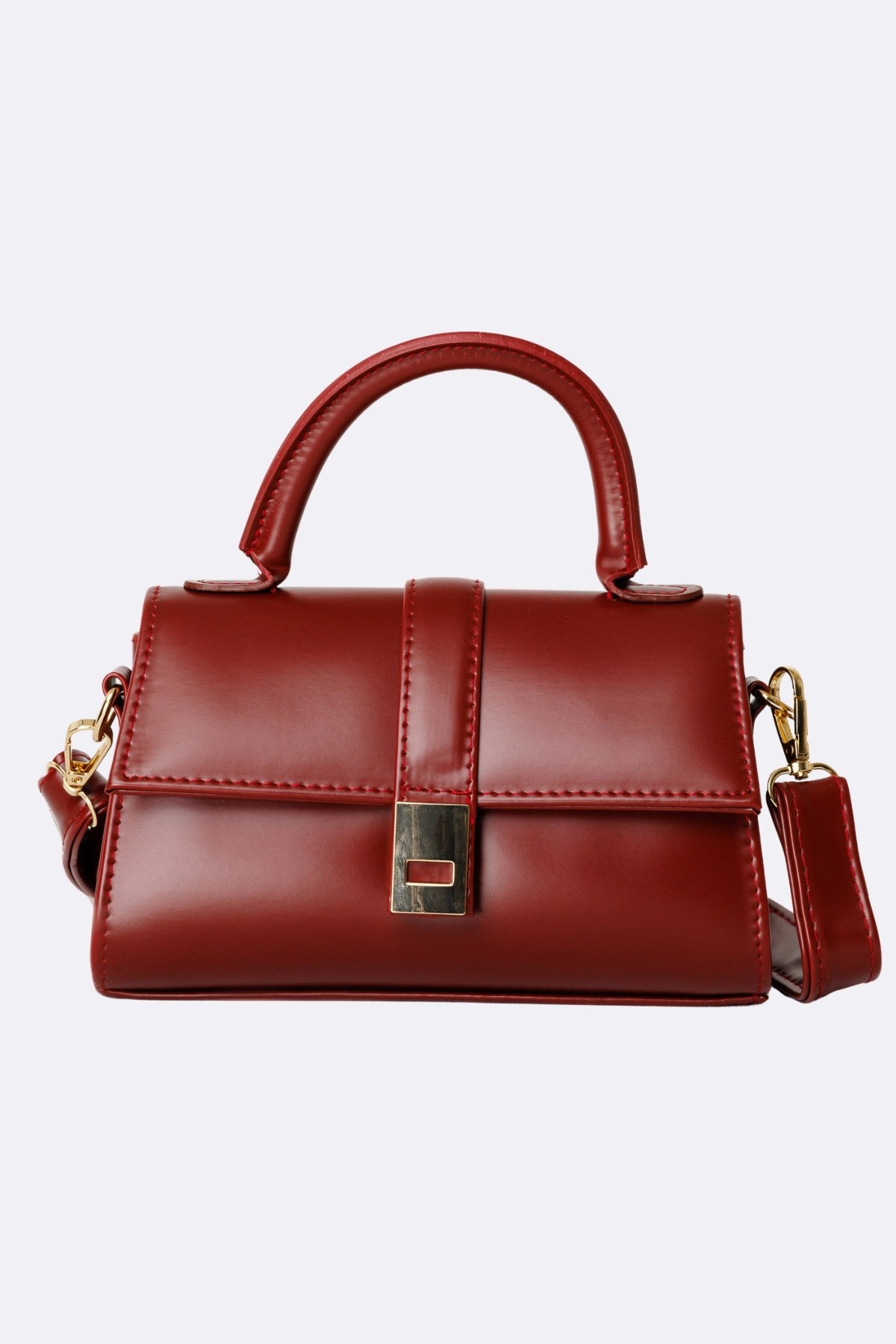 Bella Baguette Bag - Burgundy