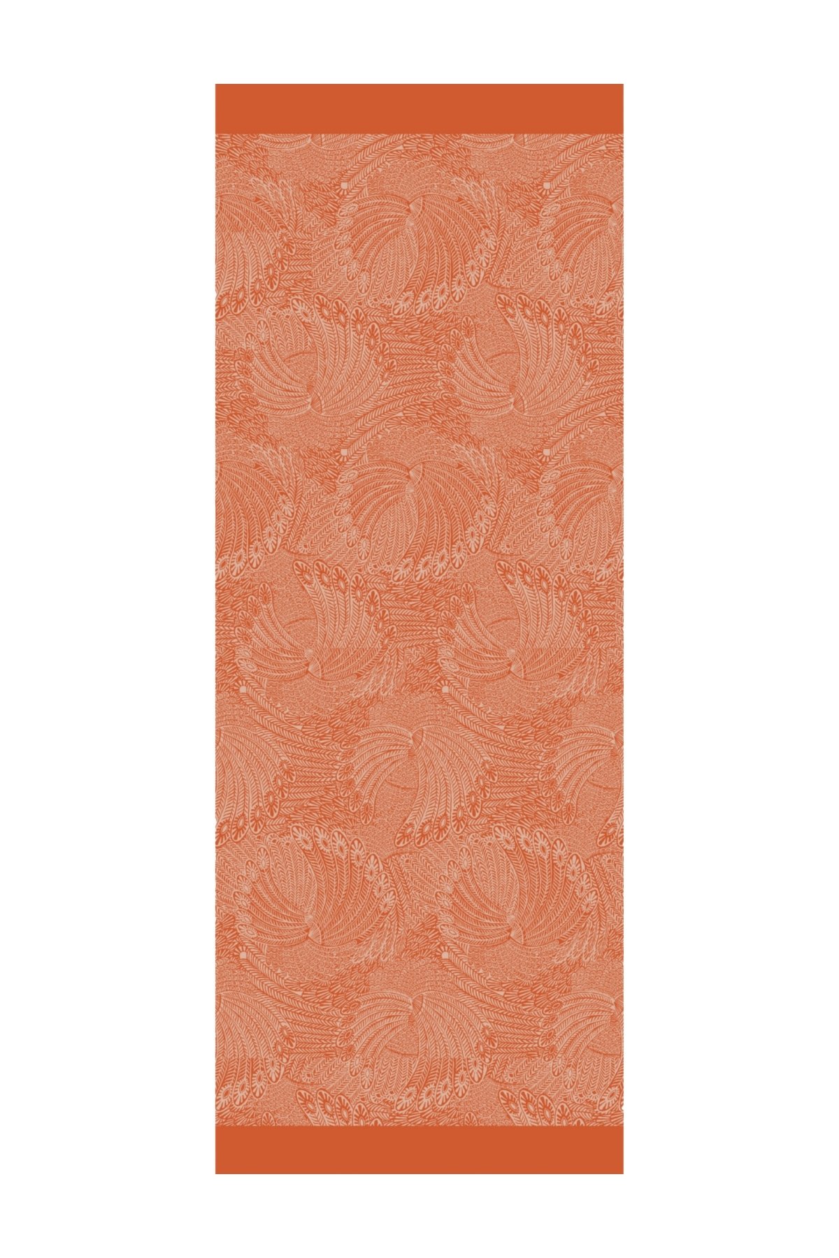 Mayra Pattern Double-Sided Shawl - Cinnamon-Beige