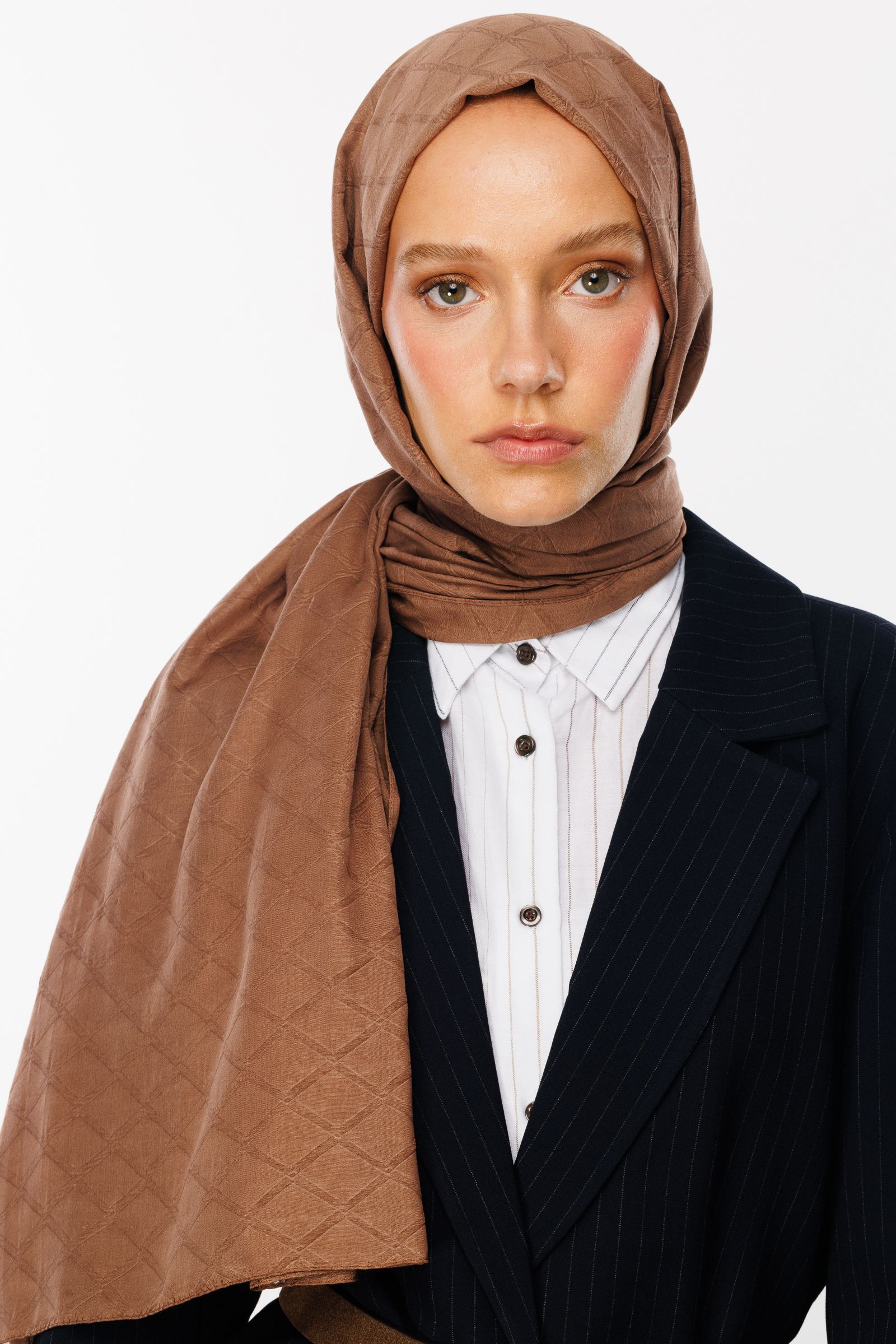 Bamboo Jacquard Shawl - Canyon