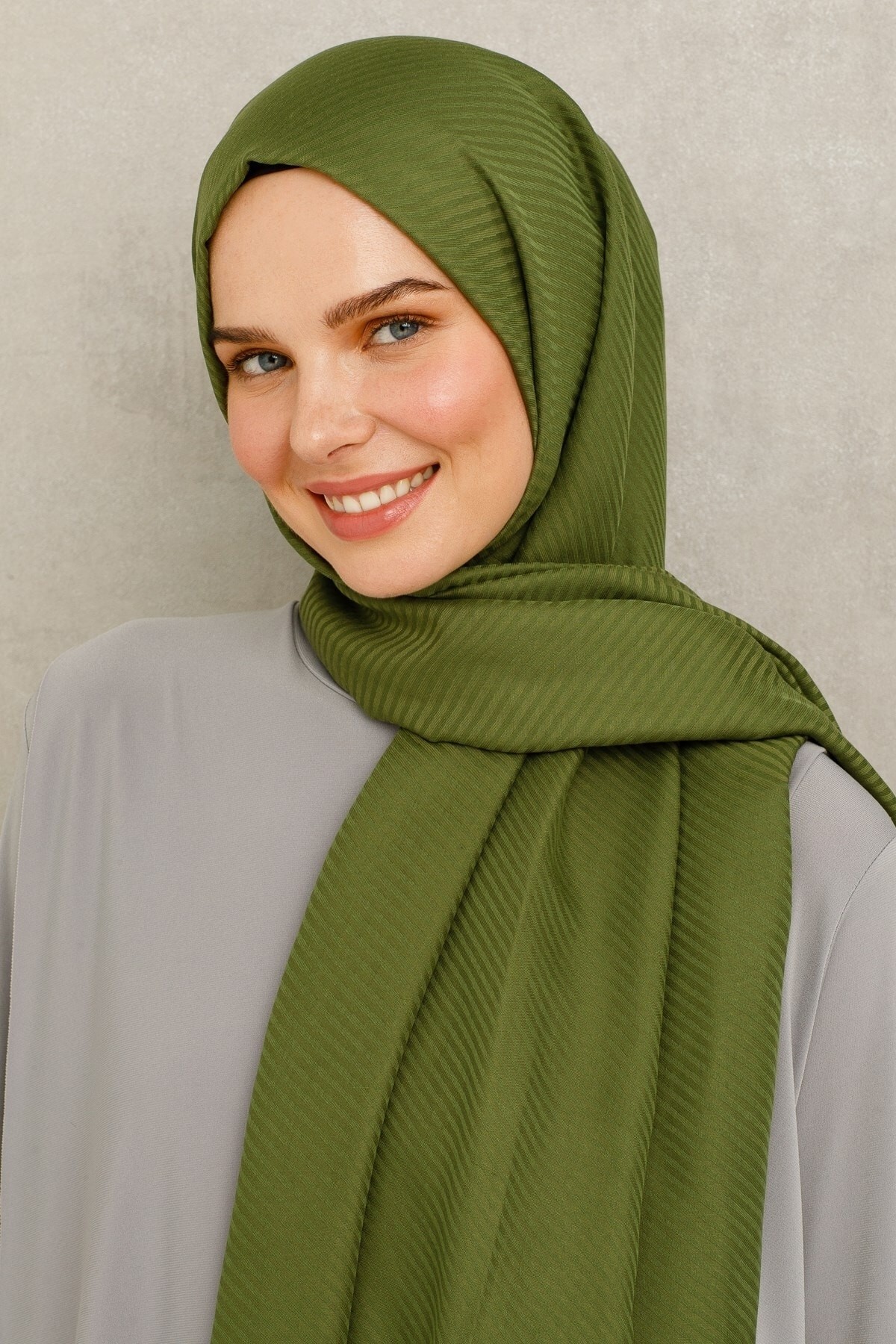 Striped Pattern Cotton Jacquard Hijab