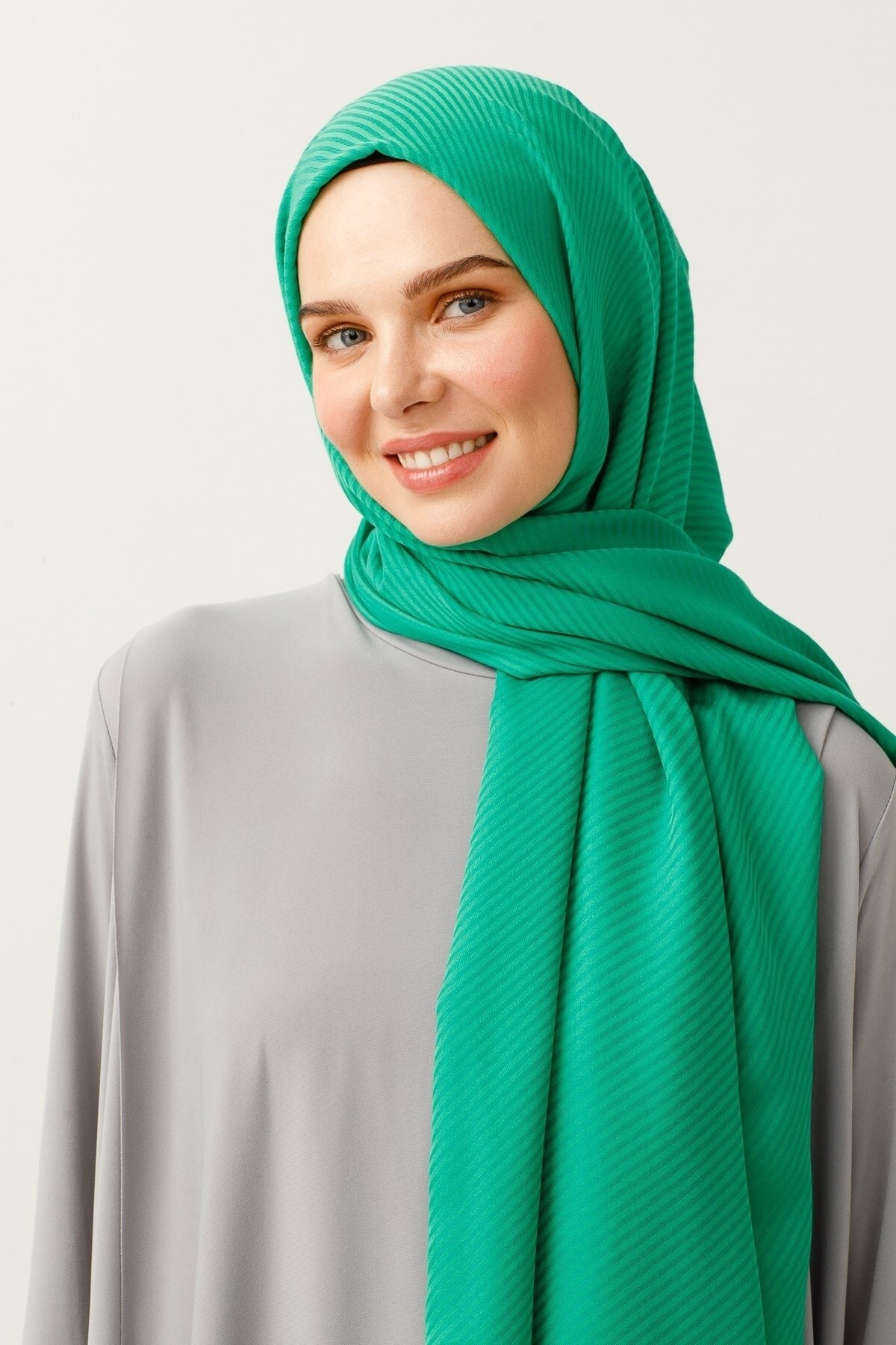 Striped Pattern Cotton Jacquard Hijab