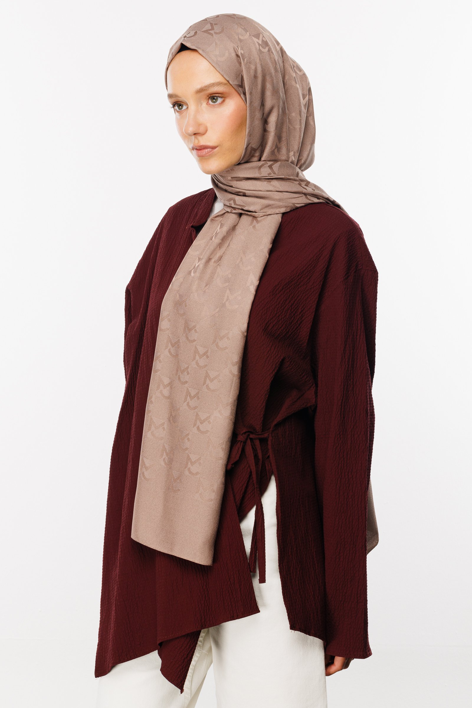 MC Pattern Jacquard Shawl - Canyon