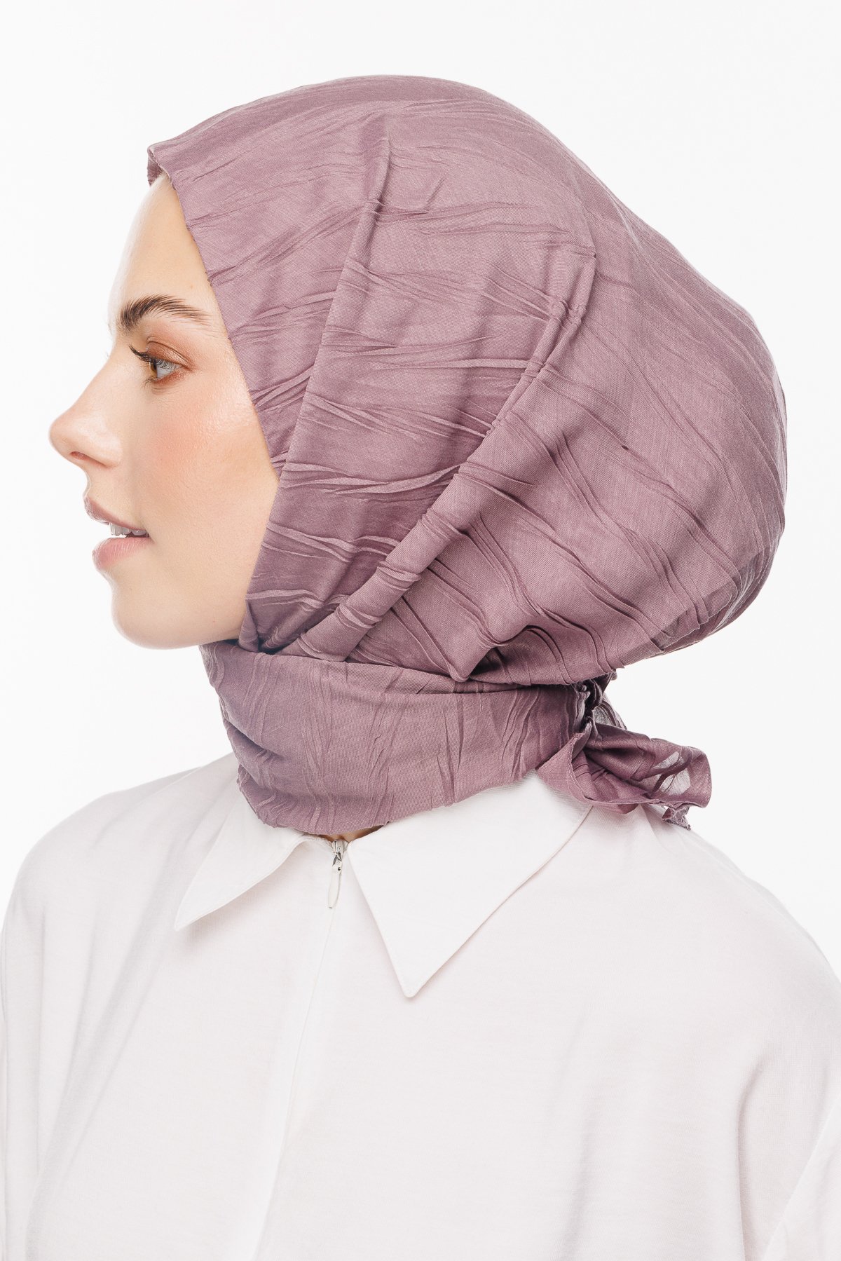 Pleated Bamboo Scarf - Lilac