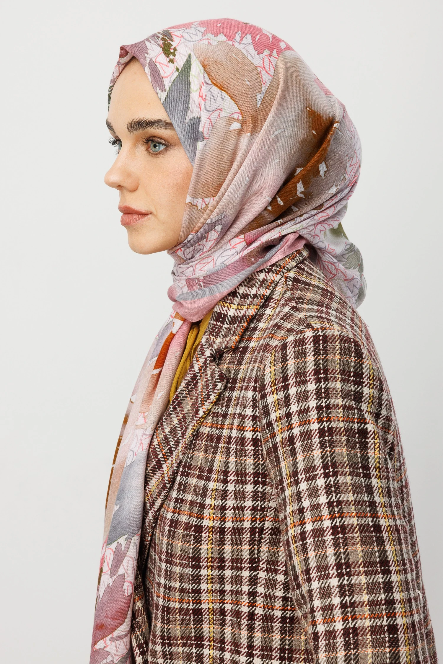 MC Desen Rami Şal - Pink