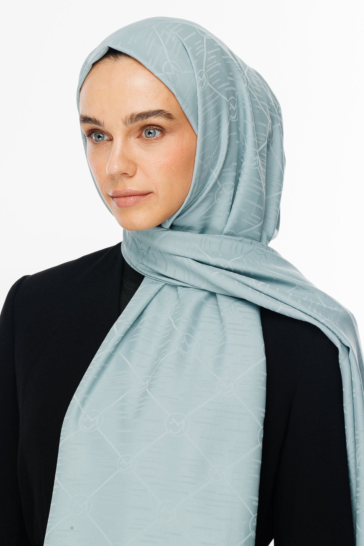 Moon Is Pattern Jacquard Shawl - Cağla