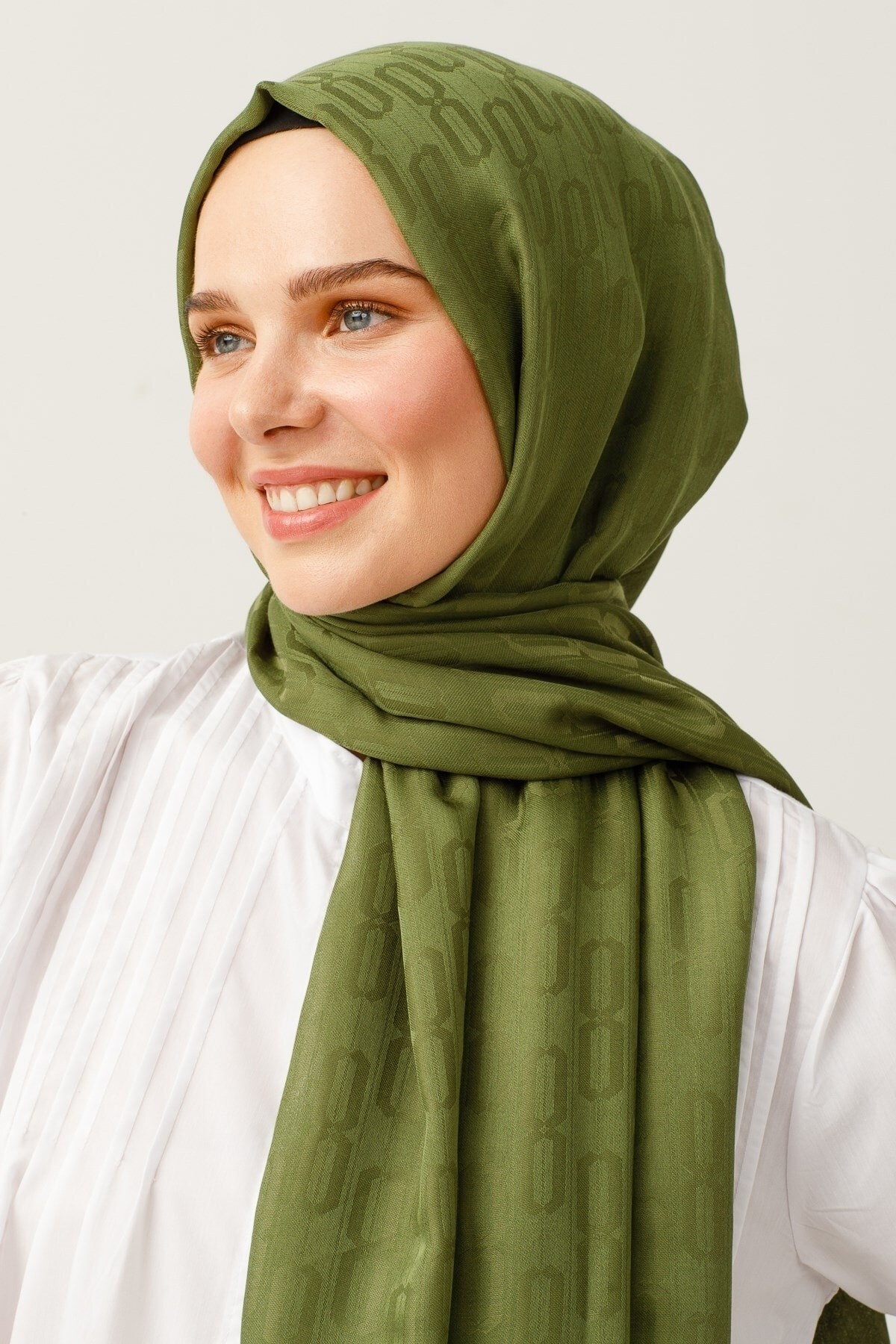 Chain Pattern Cotton Jacquard Hijab