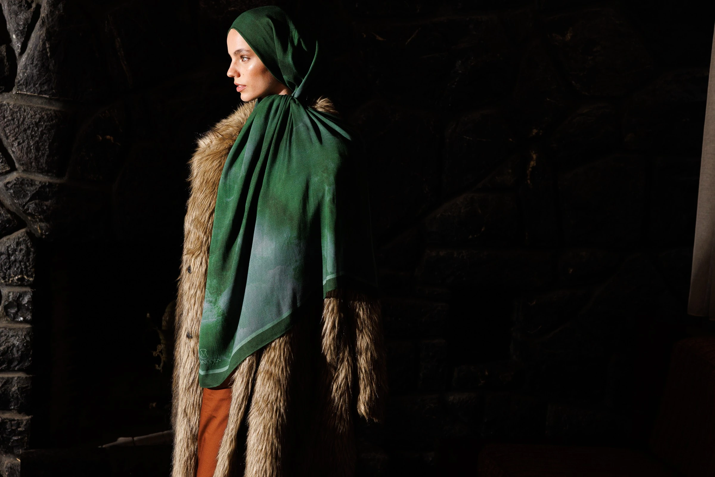 Moreal Desen Rami Şal - Emerald