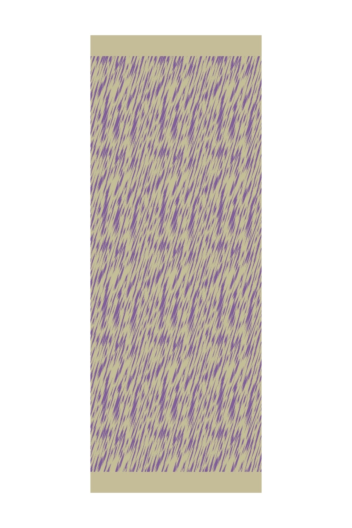 Marrakech Double Sided Shawl - Olive-Purple