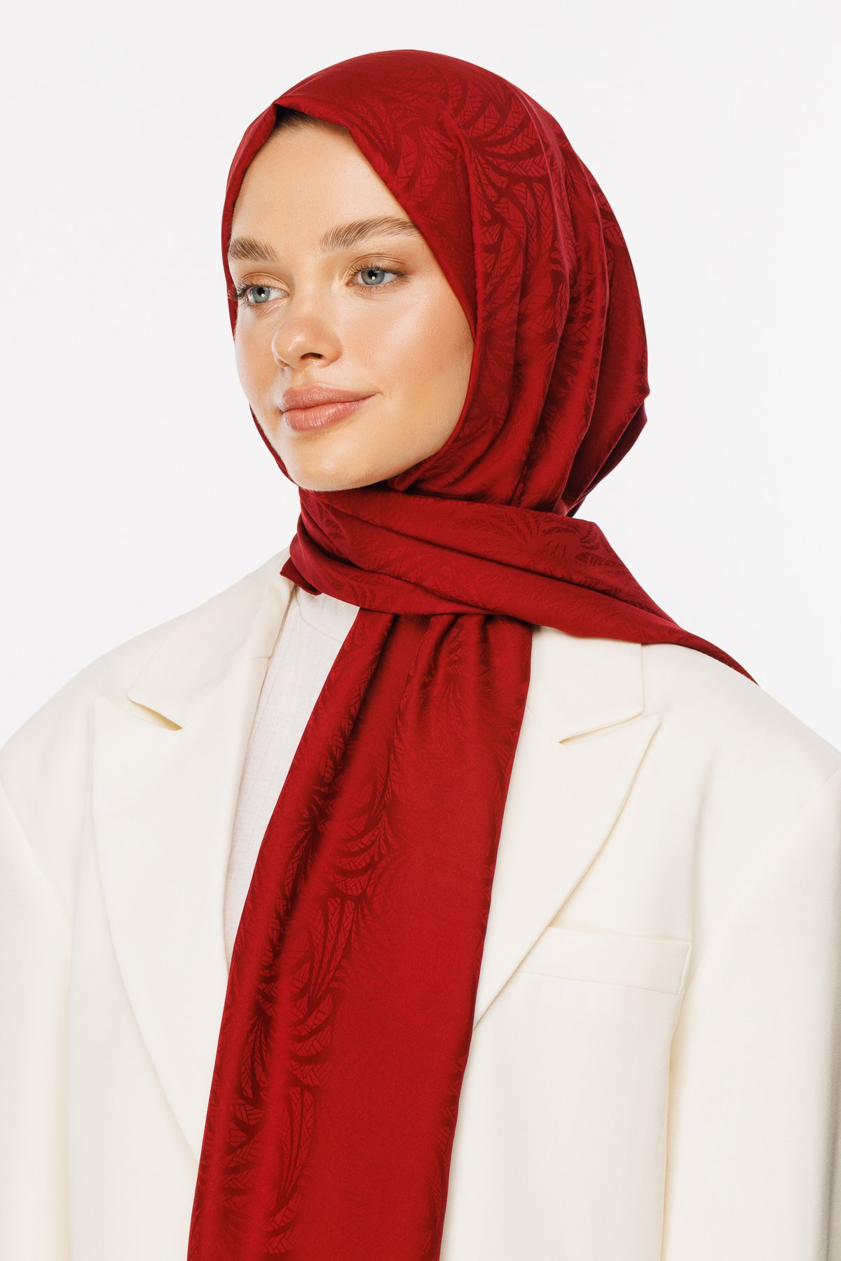 Artemis Pattern Silk Jacquard Hijab