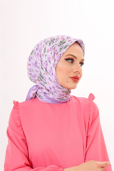 Jardin Pattern Pleated Scarf