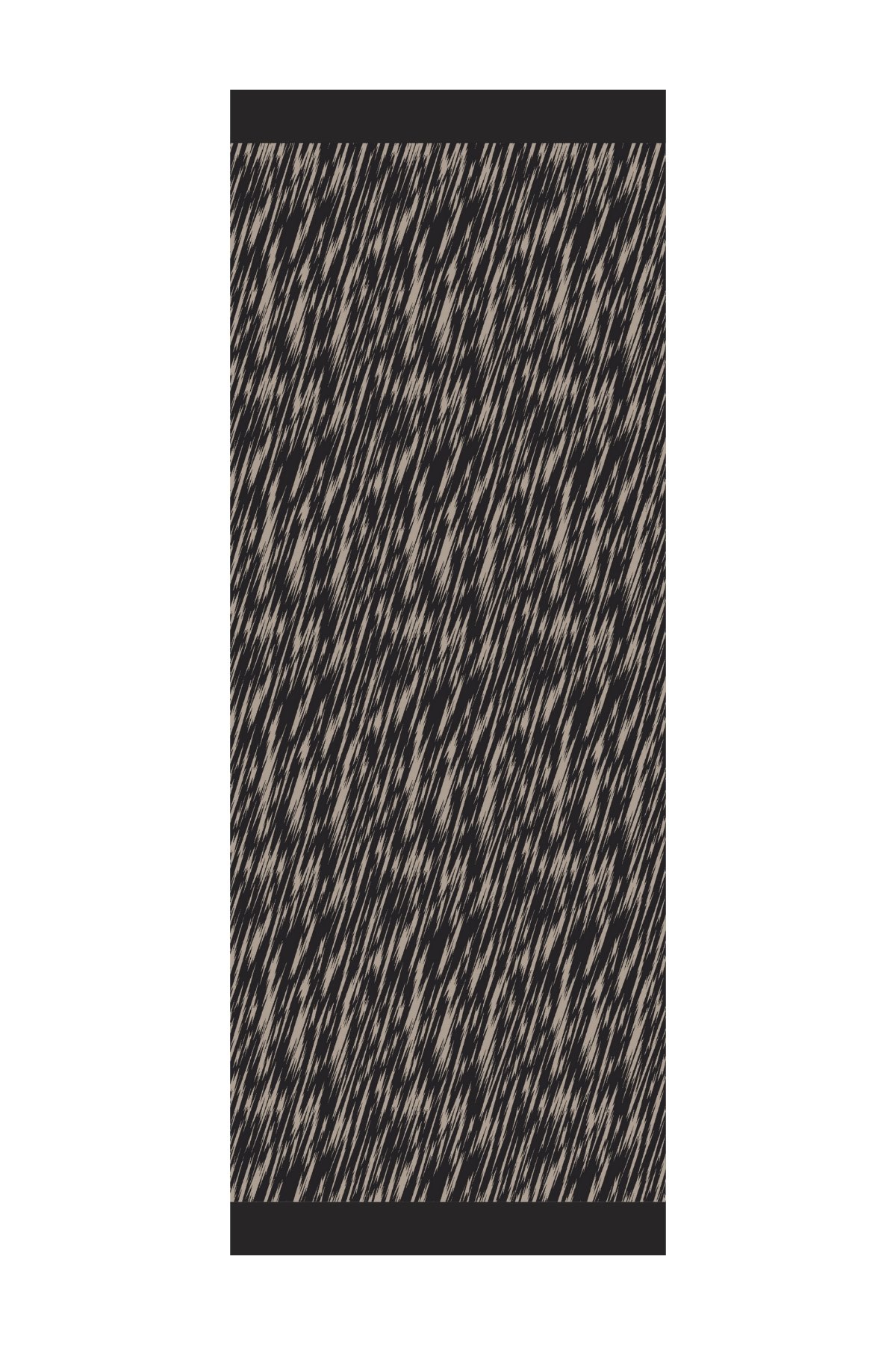 Marrakech Double Sided Shawl - Black-Beige