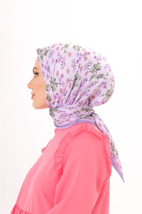 Jardin Pattern Pleated Scarf