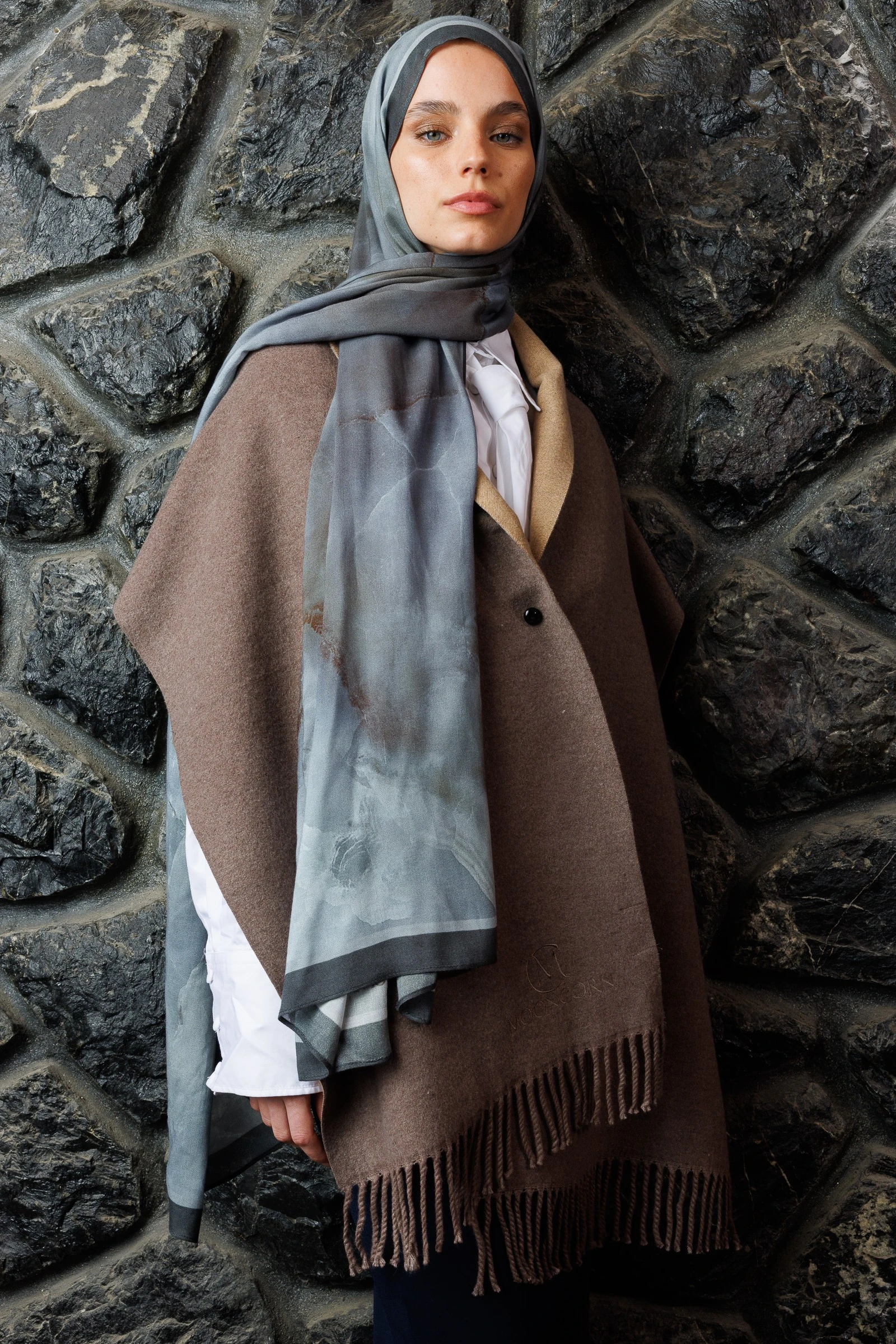 Moreal Desen Rami Şal - Anthracite