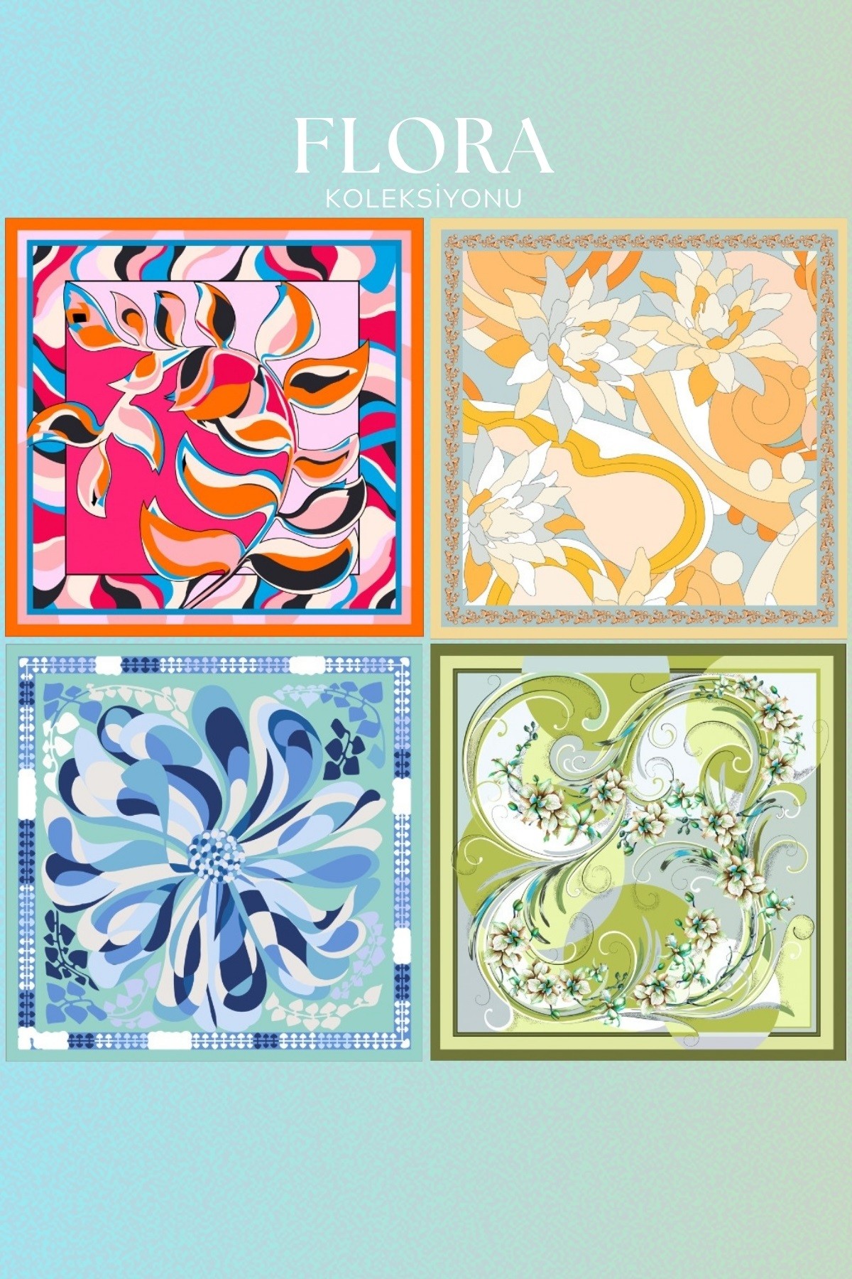 Flora Scarf Collection Color Box