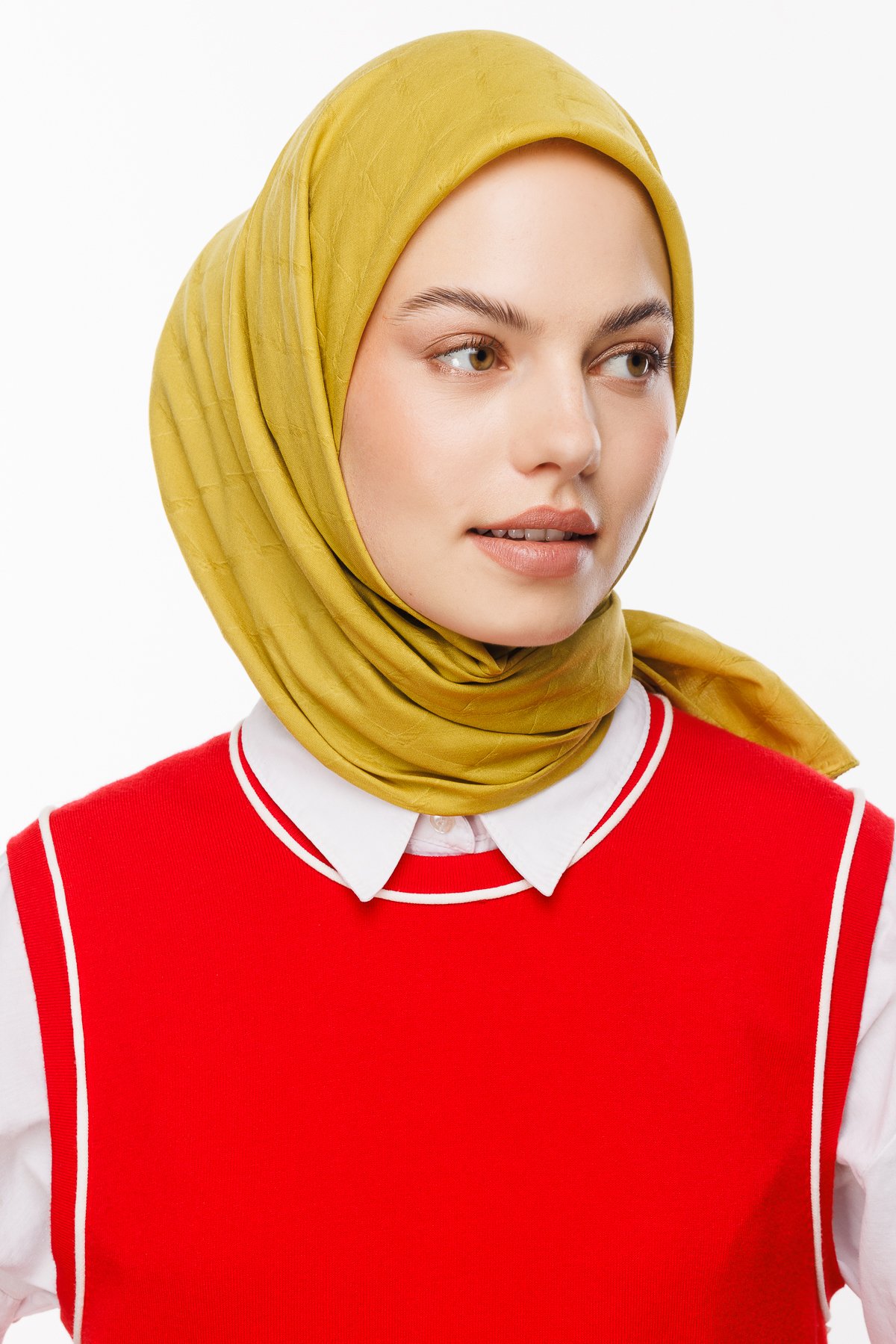 Bambu Jakar Eşarp - Oliv Yeşili