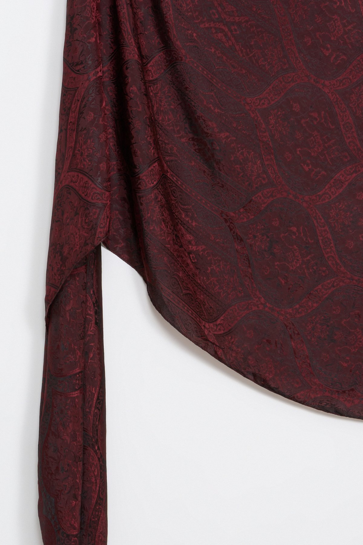 Soler Desen Shine Line Şal Siyah-Bordo