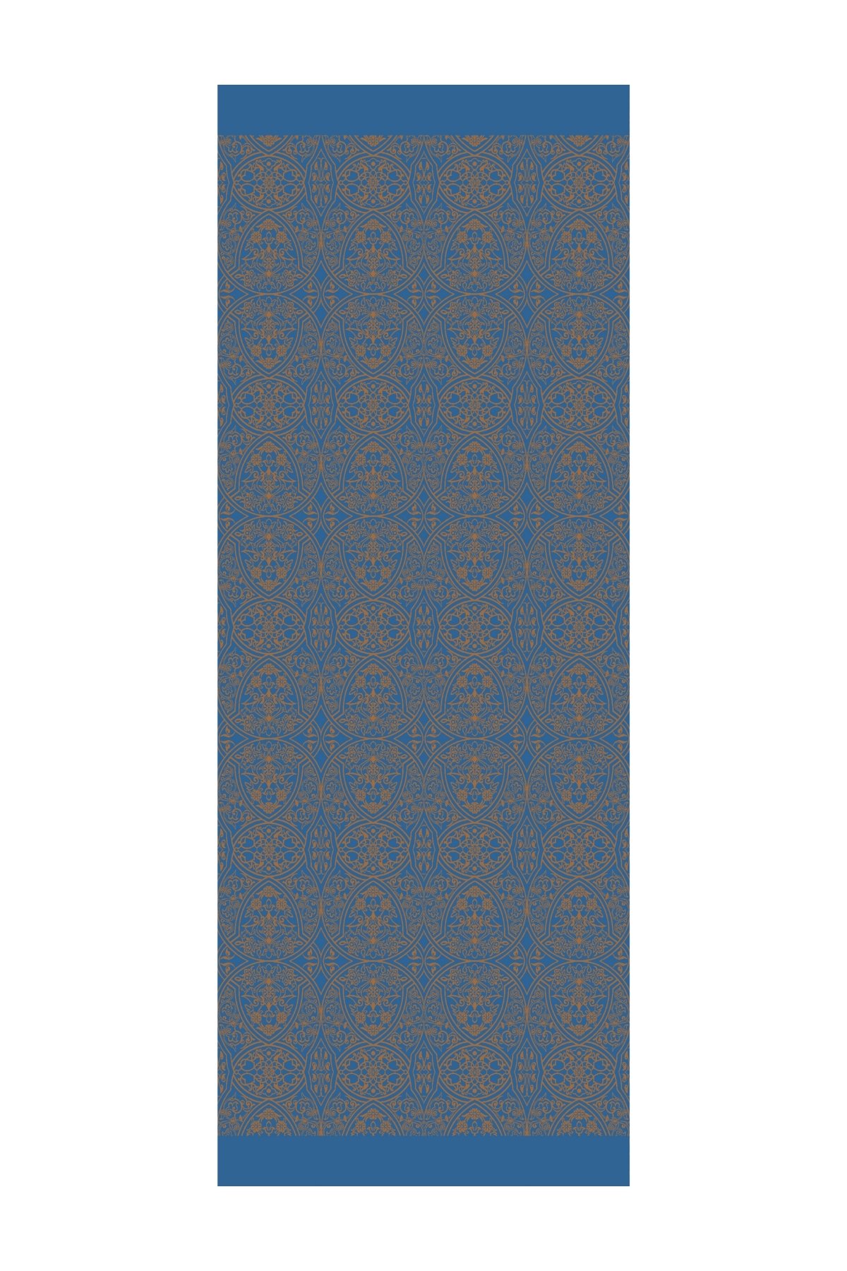 Marrakech Double Sided Shawl - Petrol Blue-Orange