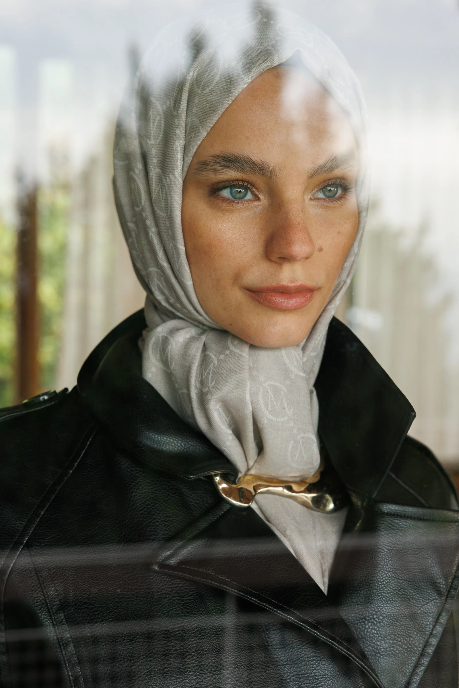 Wool Silk Shawl - Stone Color