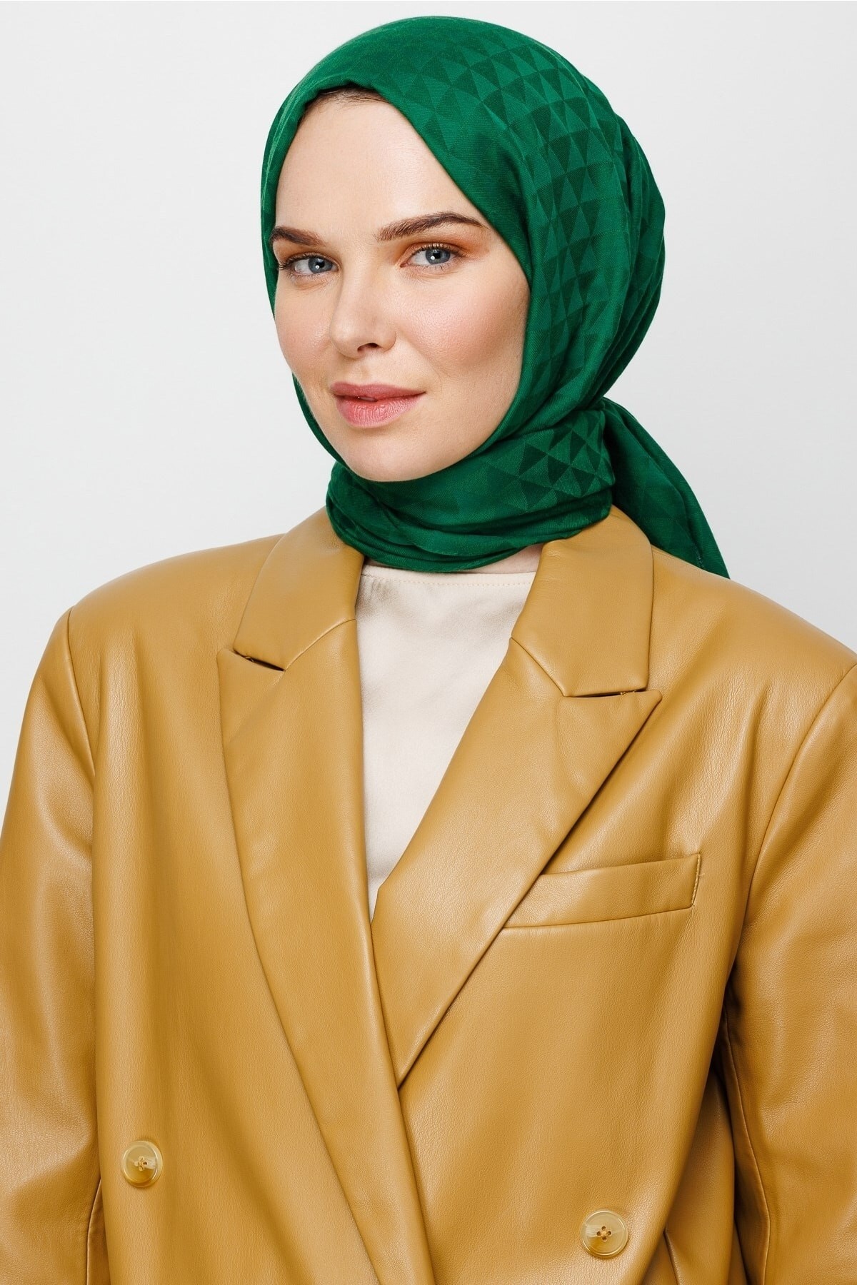 Gemustertes Baumwolle Jacquard Hijab