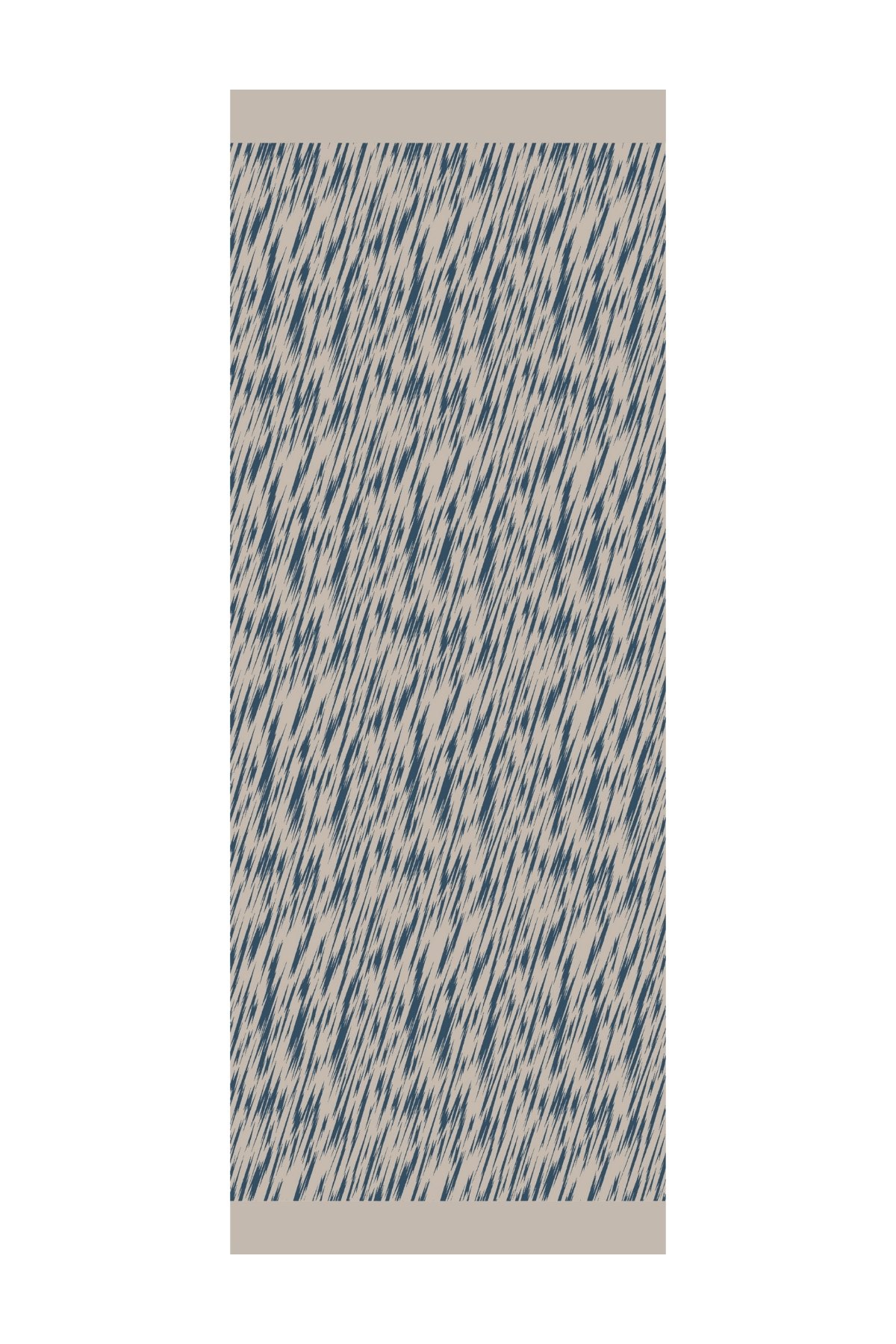 Marrakech Double Sided Shawl - Petrol Blue-Beige