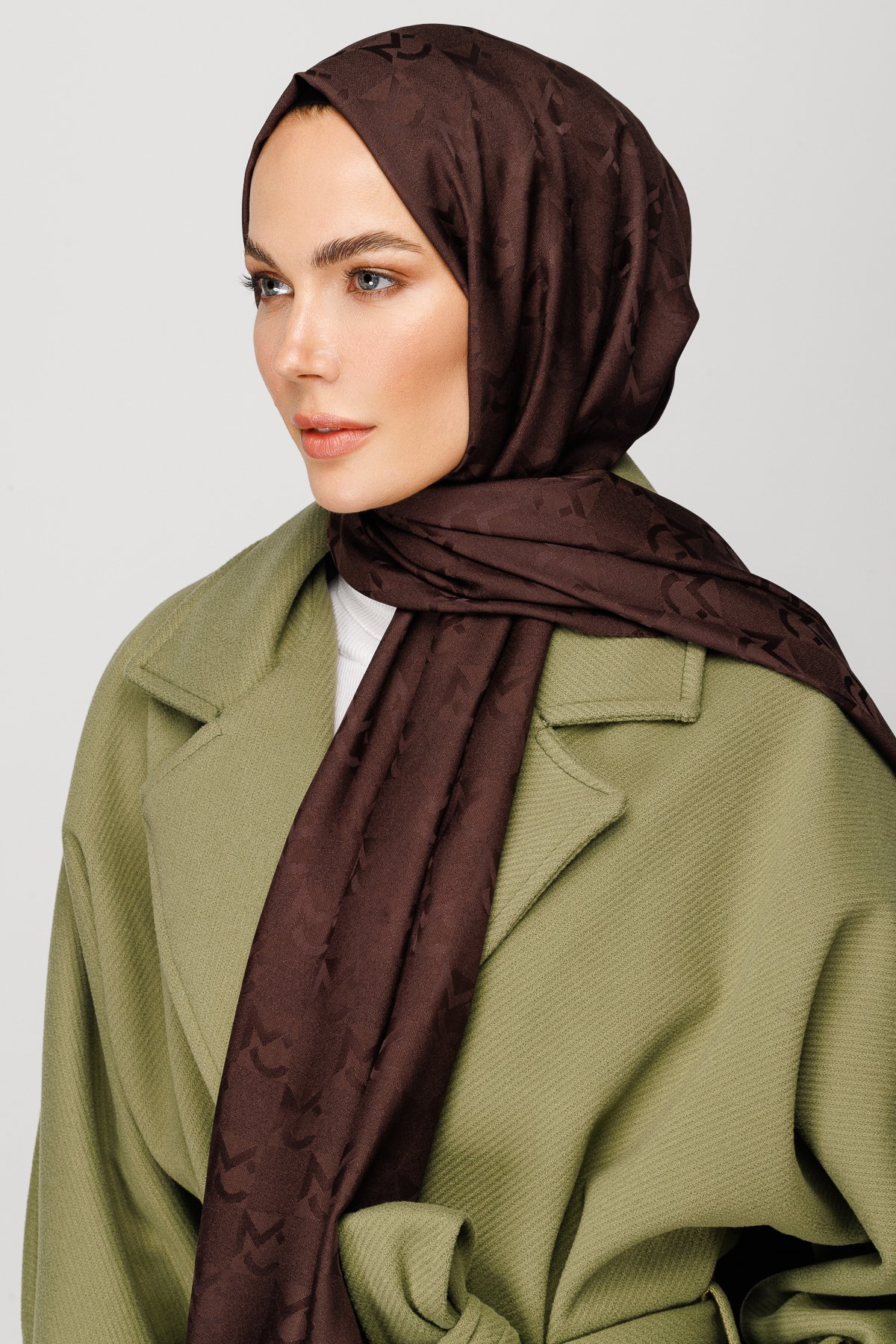 Gemustertes Jacquard Hijab