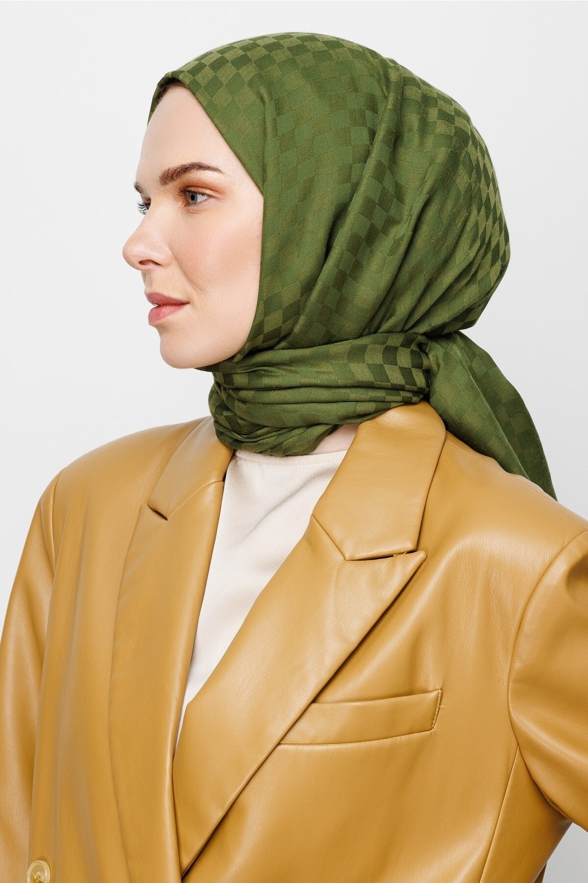 Gemustertes Baumwolle Jacquard Hijab