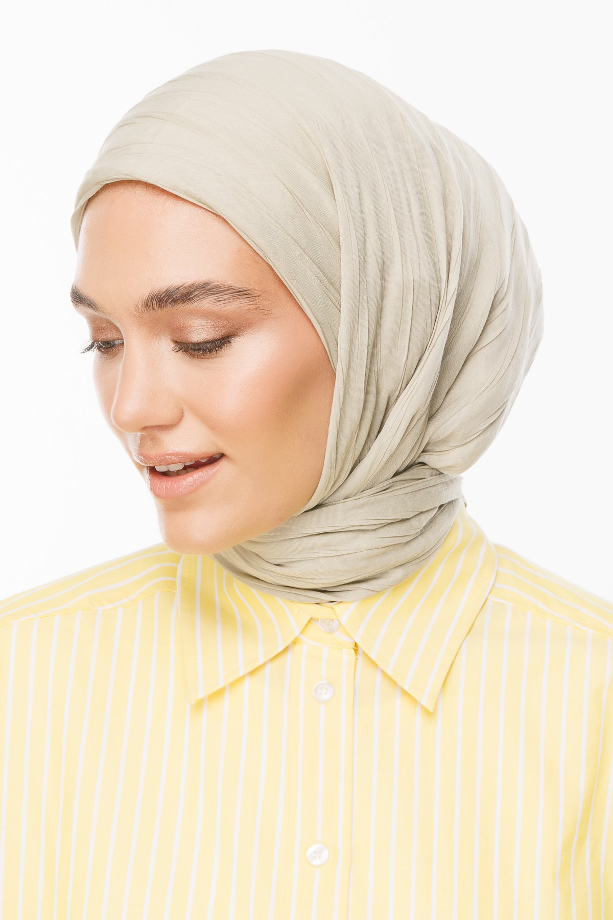 Pleated Bamboo Scarf - Sage