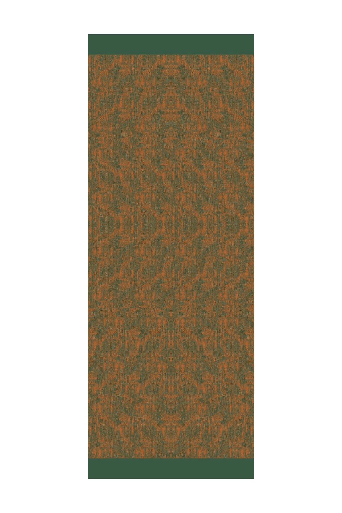 Marrakech Double Sided Shawl - Cinnamon-Emerald