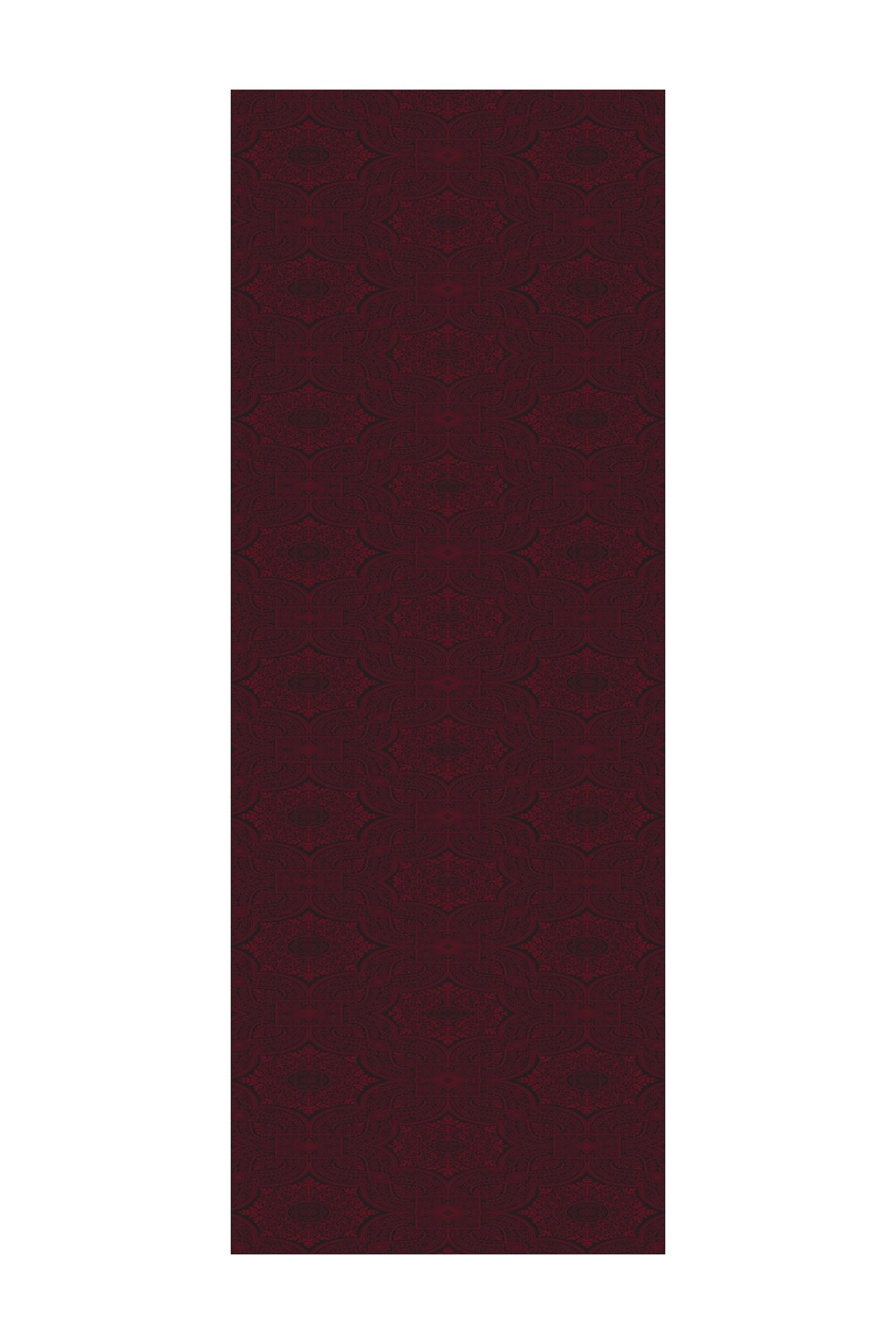 Shline Line Viscose Shawl - Black-Burgundy