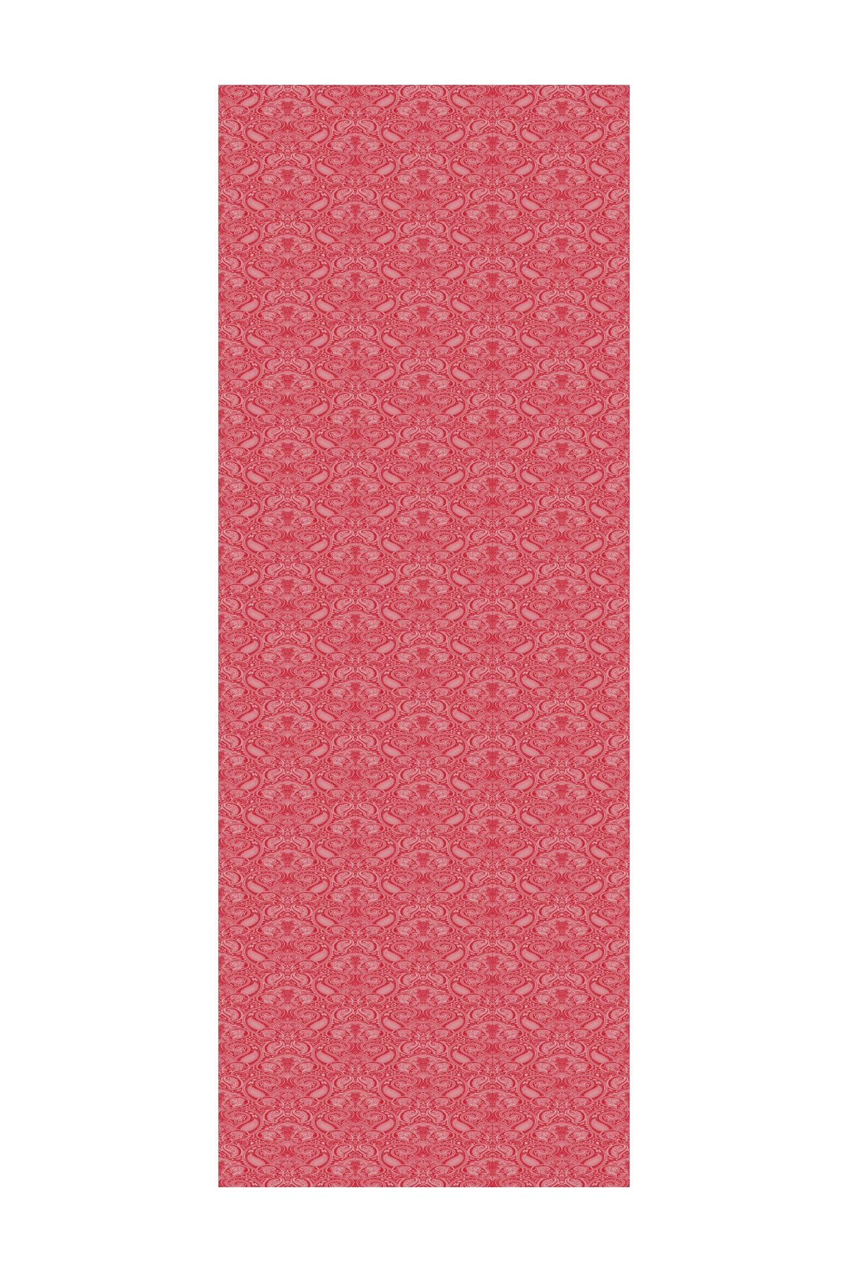 Moren Pattern Shine Line Shawl - Burgundy-Mint Green