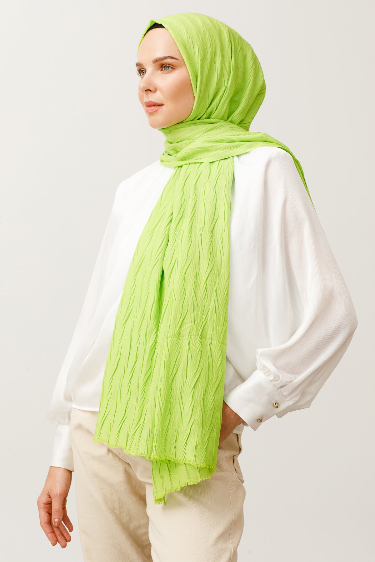 Pleated Bamboo Hijab