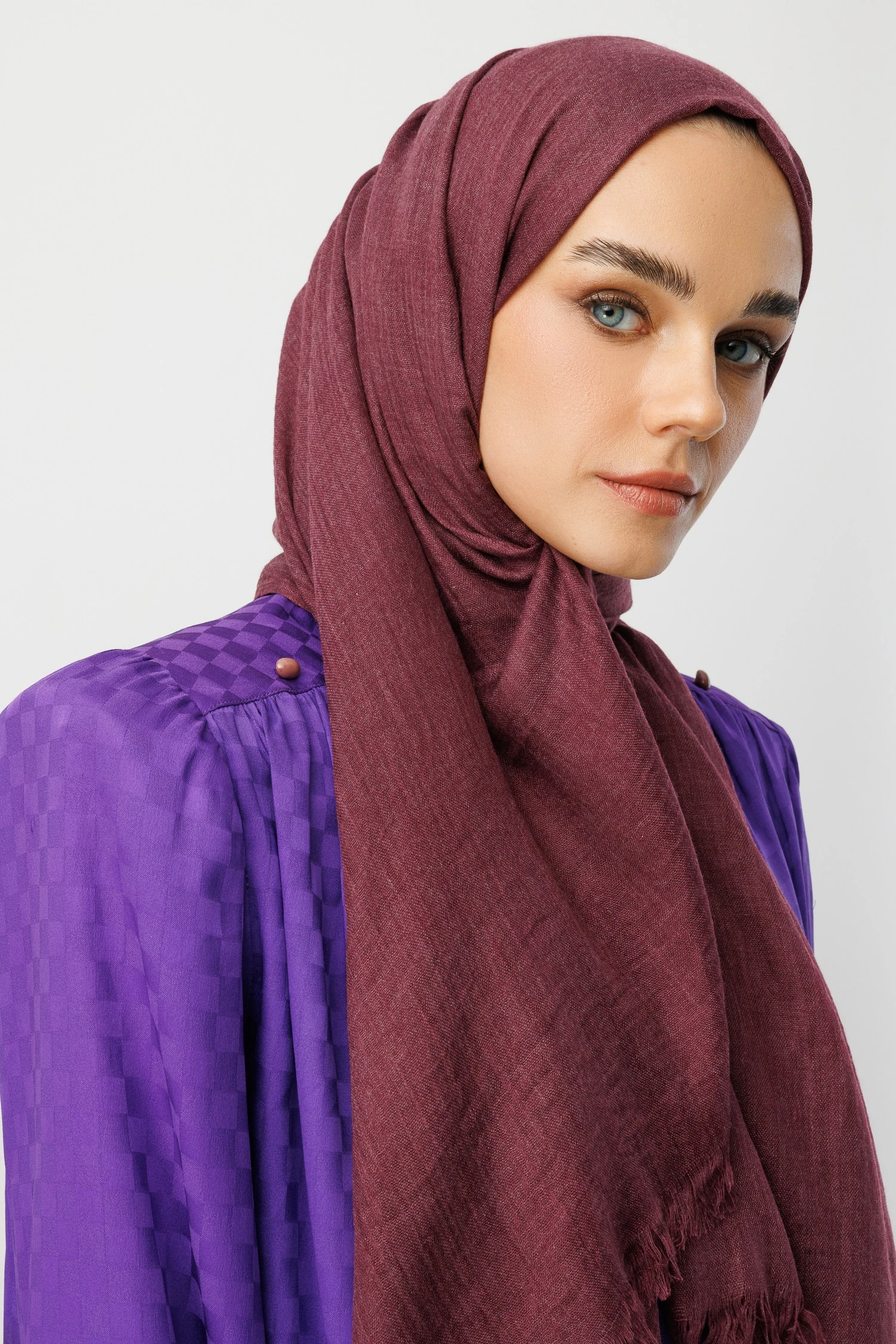 Dubai Şal - Mürdüm