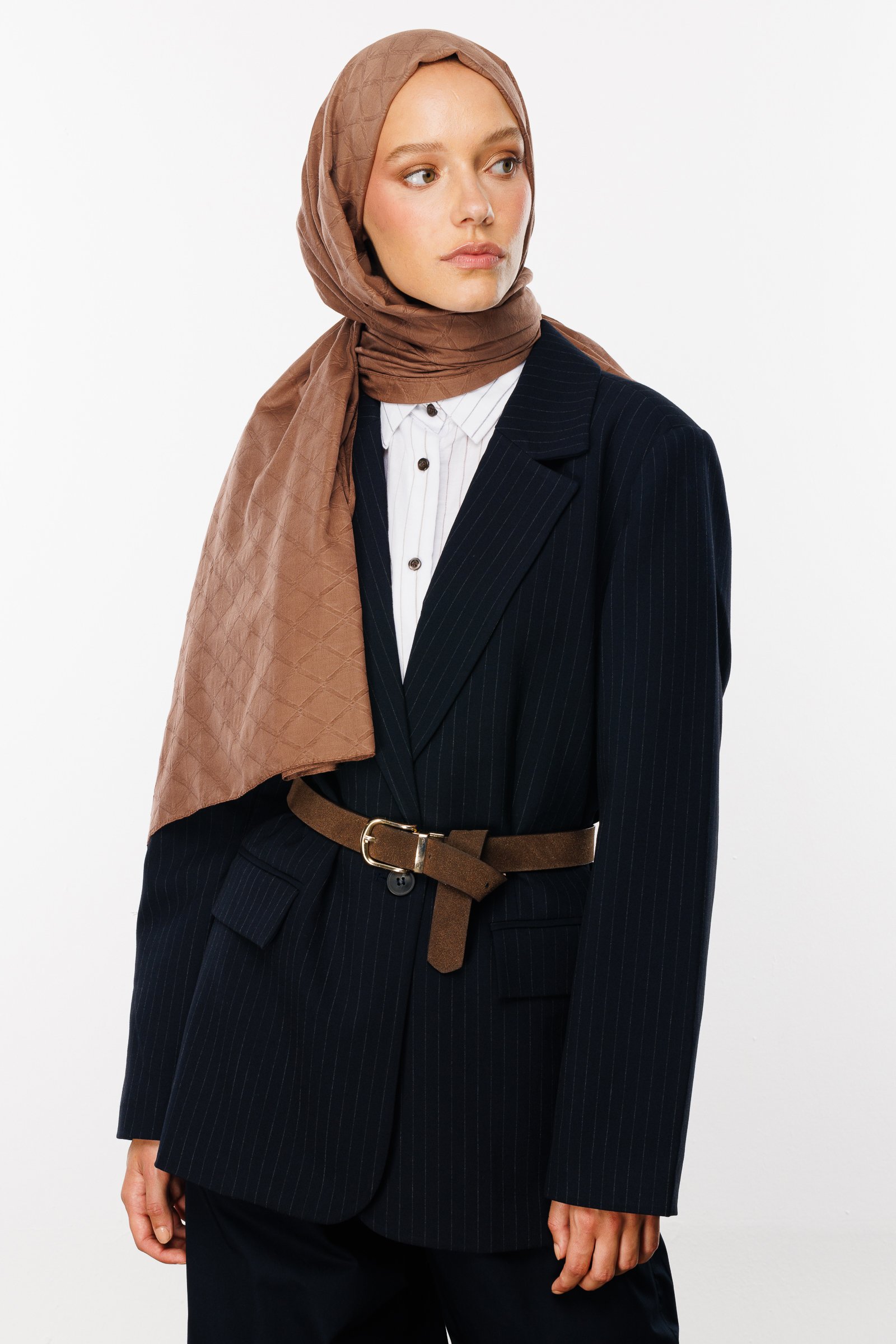 Bamboo Jacquard Shawl - Canyon
