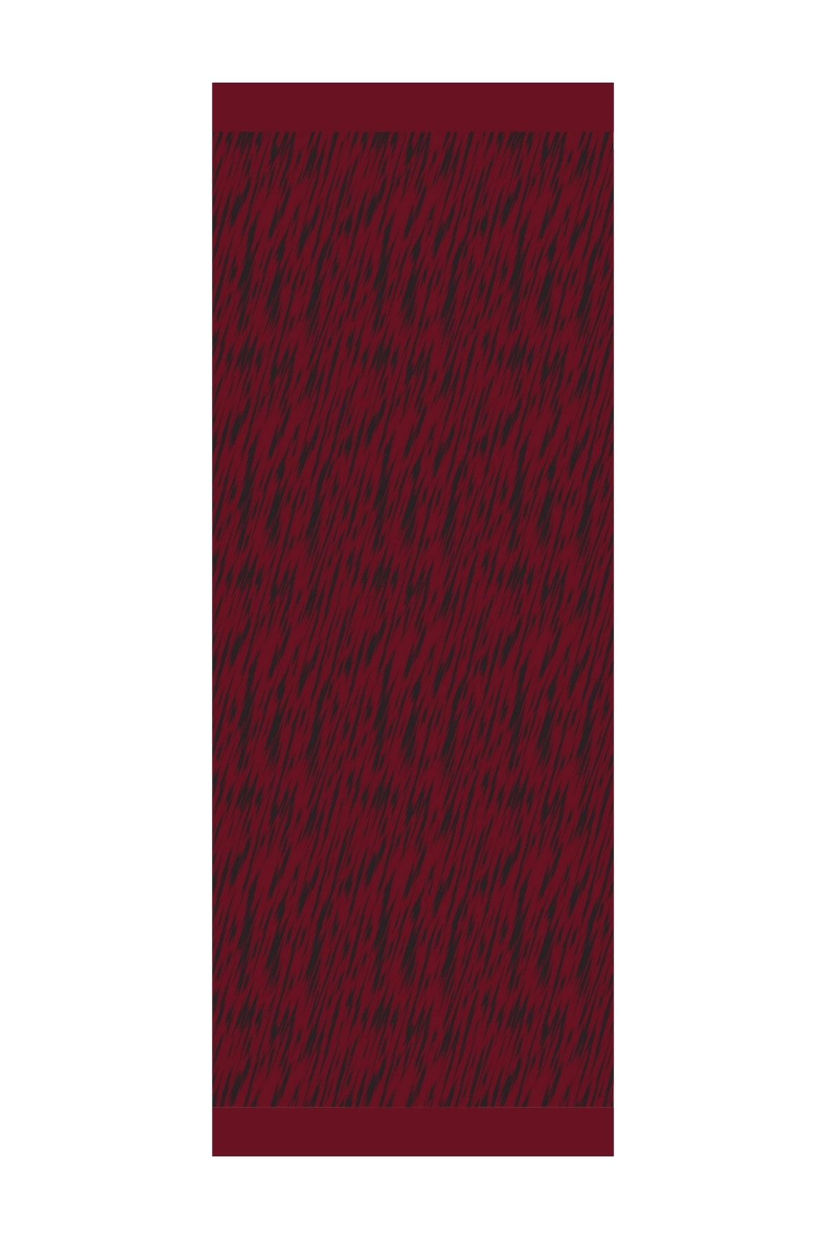 Selis Desen Çift Taraflı Şal - Siyah-Bordo