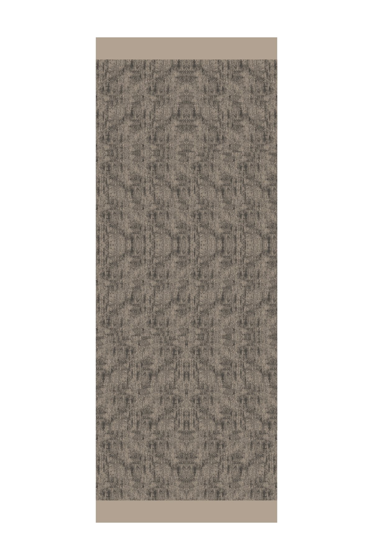 Marrakech Double Sided Shawl - Black-Beige