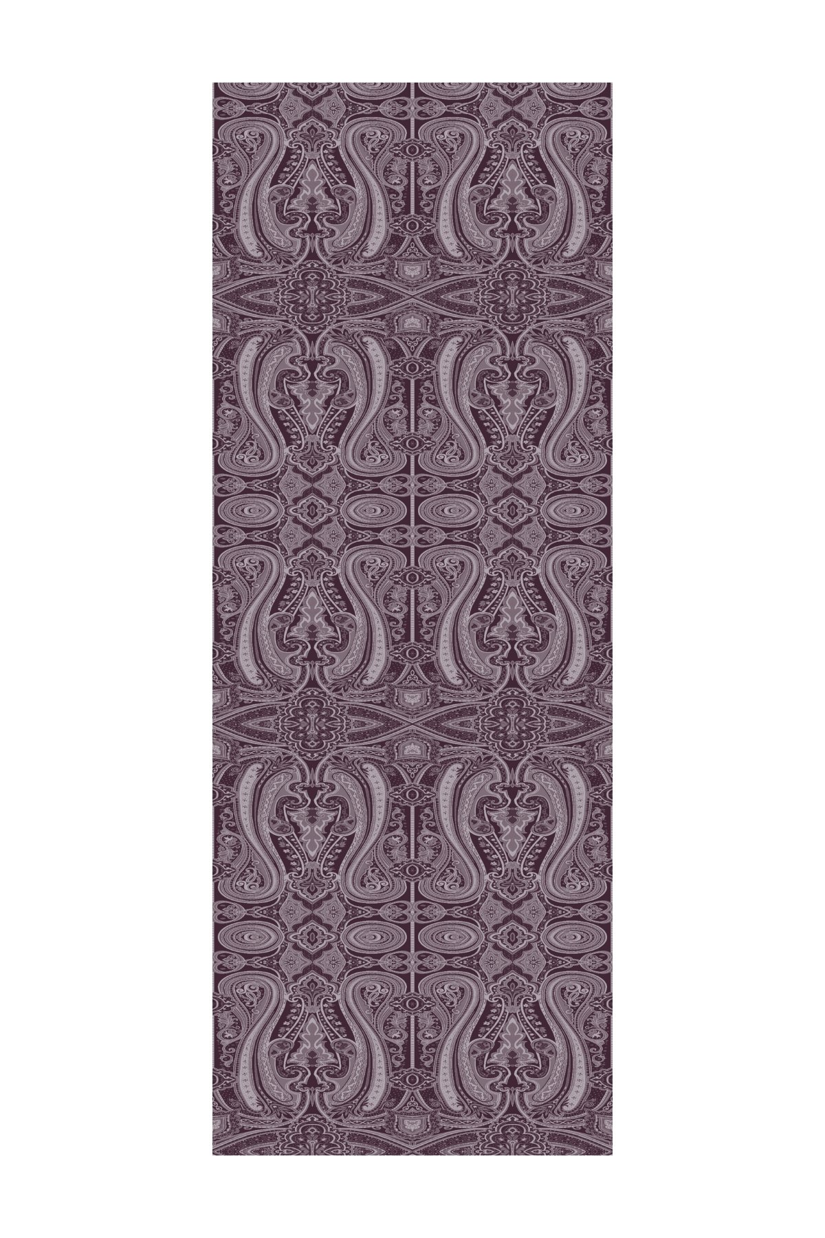 Liva Pattern Shine Line Shawl - Purple-Gray