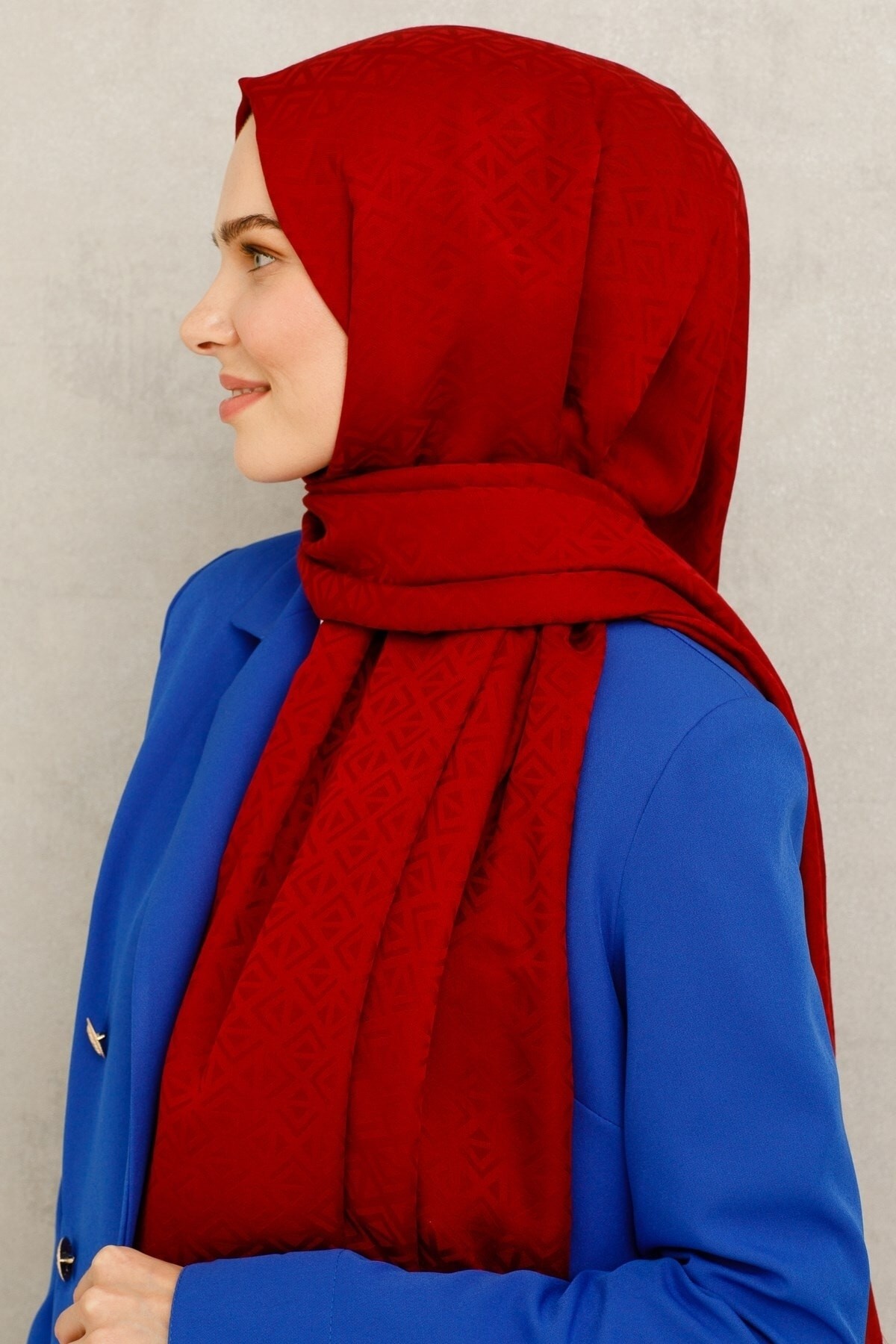 Gemustertes Baumwolle Jacquard Hijab