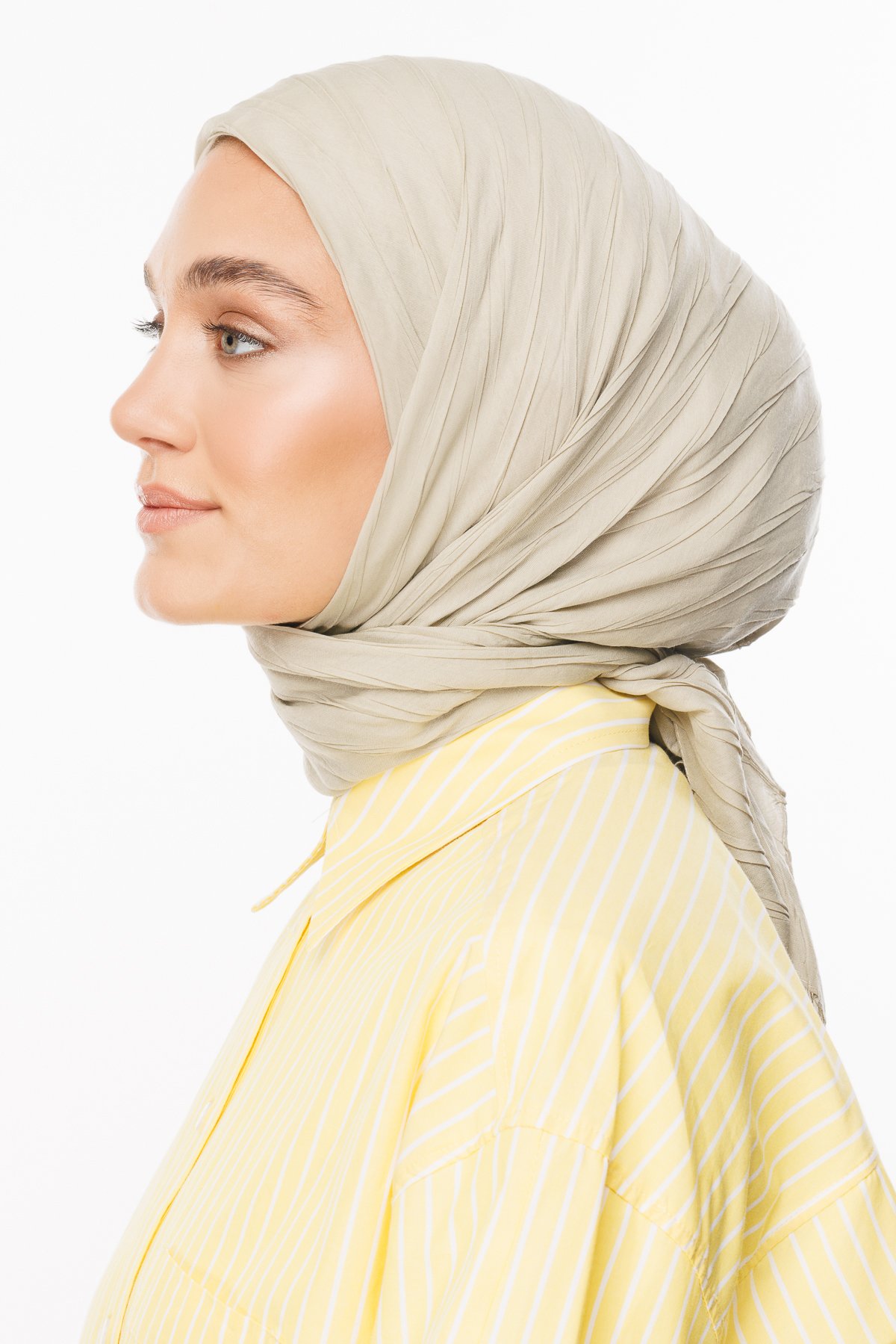 Pleated Bamboo Scarf - Sage