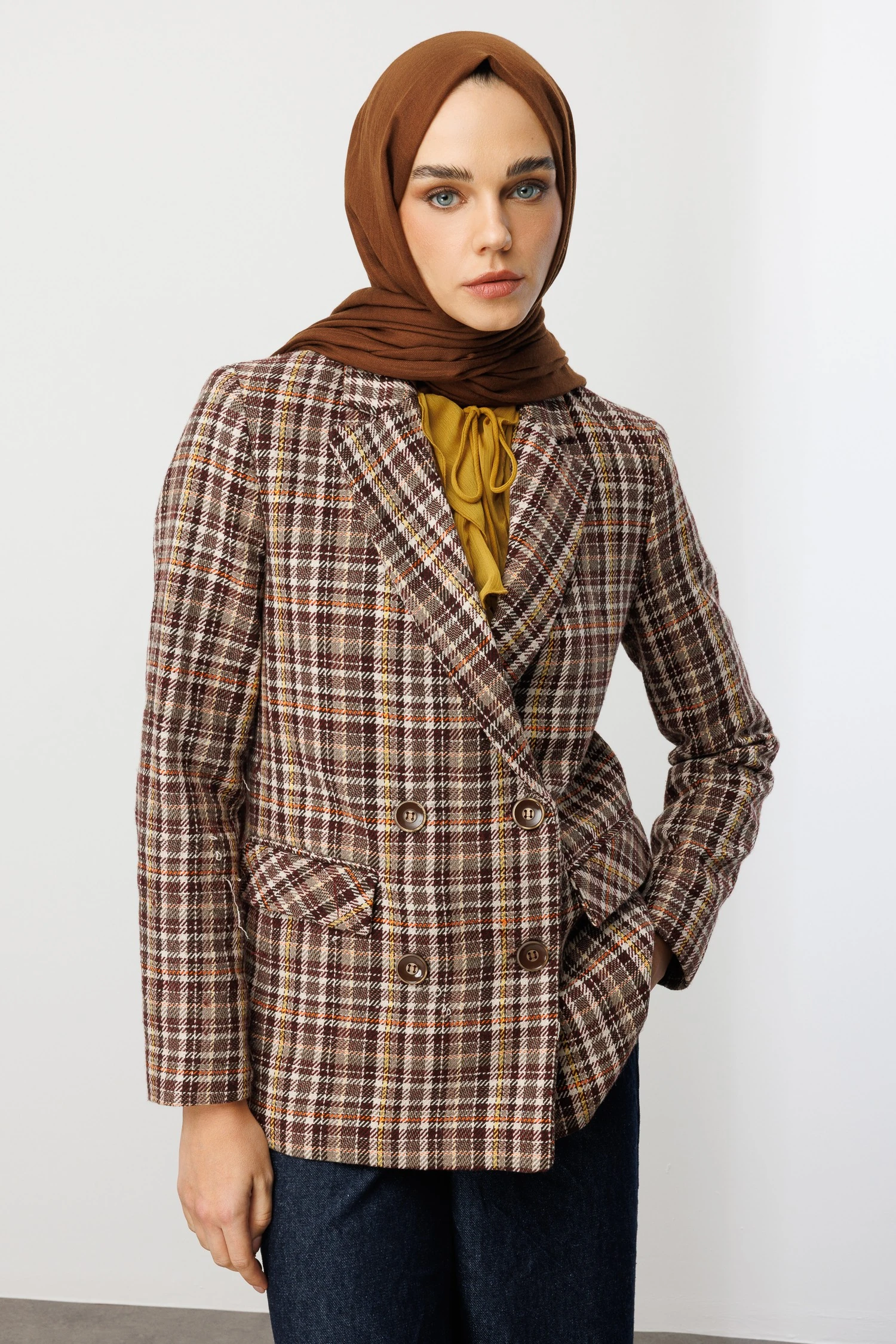 Dubai Shawl - Bitter Coffee