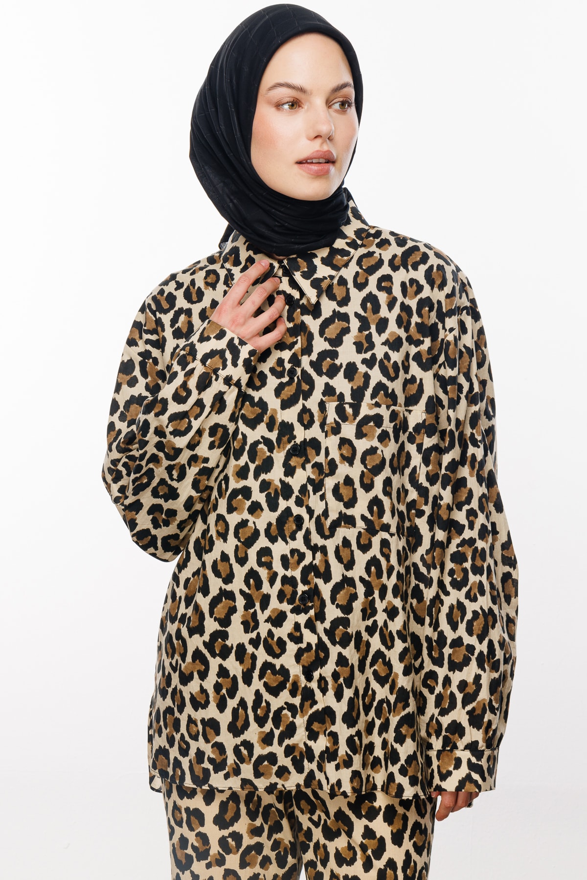 Bamboo Jacquard Scarf - Black